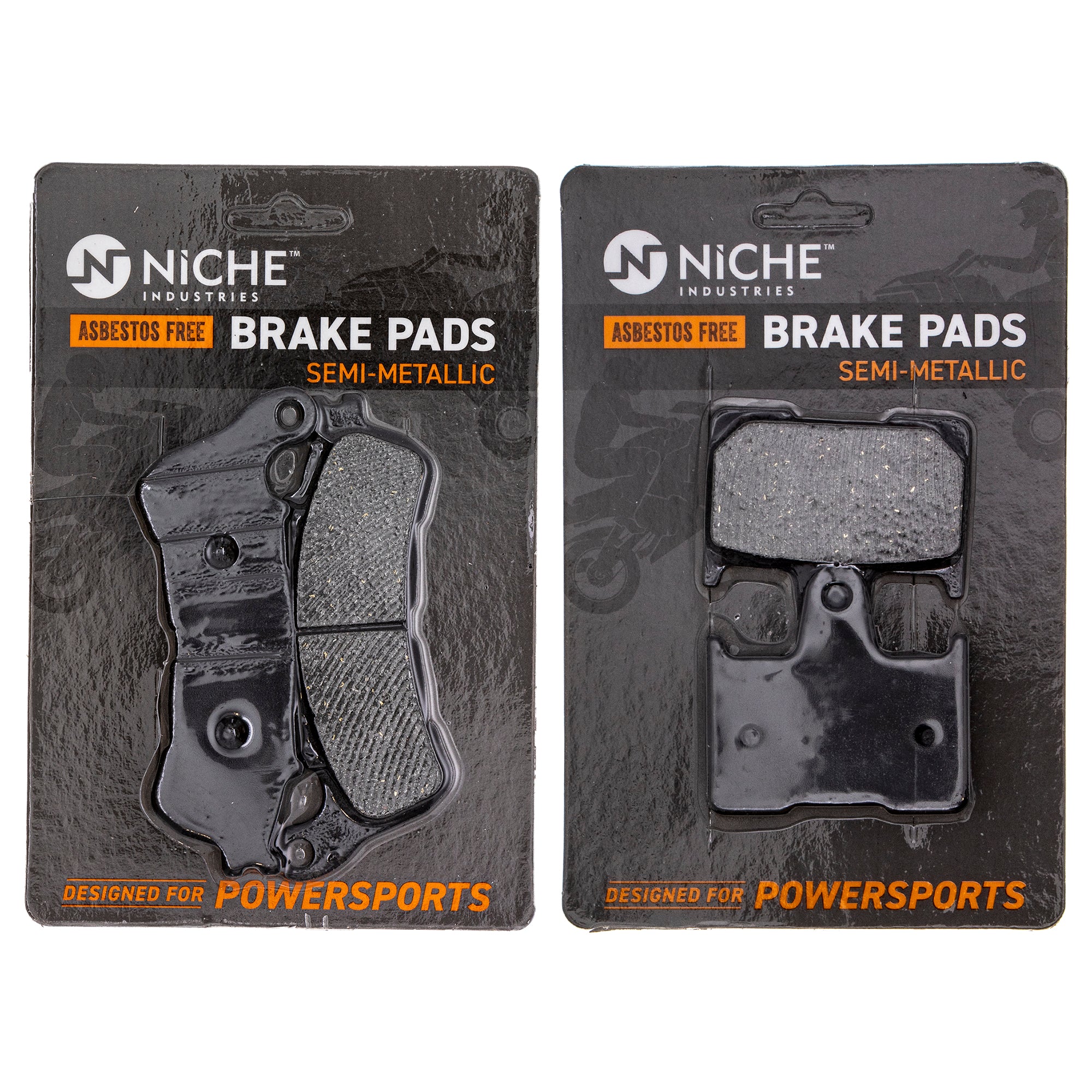 Semi-Metallic Brake Pad Set Front/Rear for zOTHER Honda Shadow 06455-MEG-H12 06455-MEG-H11 NICHE MK1002740