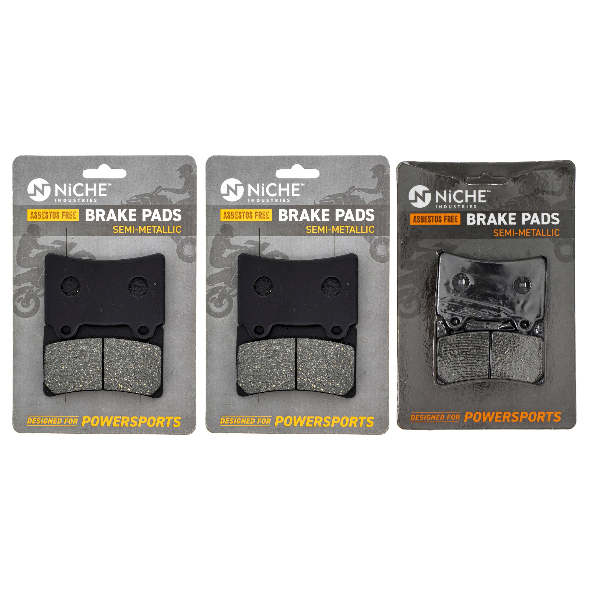 Semi-Metallic Brake Pad Set Front/Rear for zOTHER Yamaha Royal 4NK-W0046-00-00 NICHE MK1002744