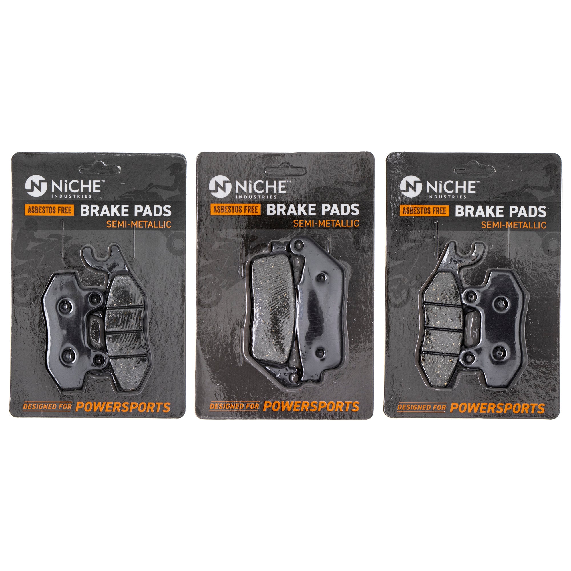 Semi-Metallic Brake Pad Set Front/Rear for zOTHER Yamaha Suzuki Kawasaki Burgman NICHE MK1002756