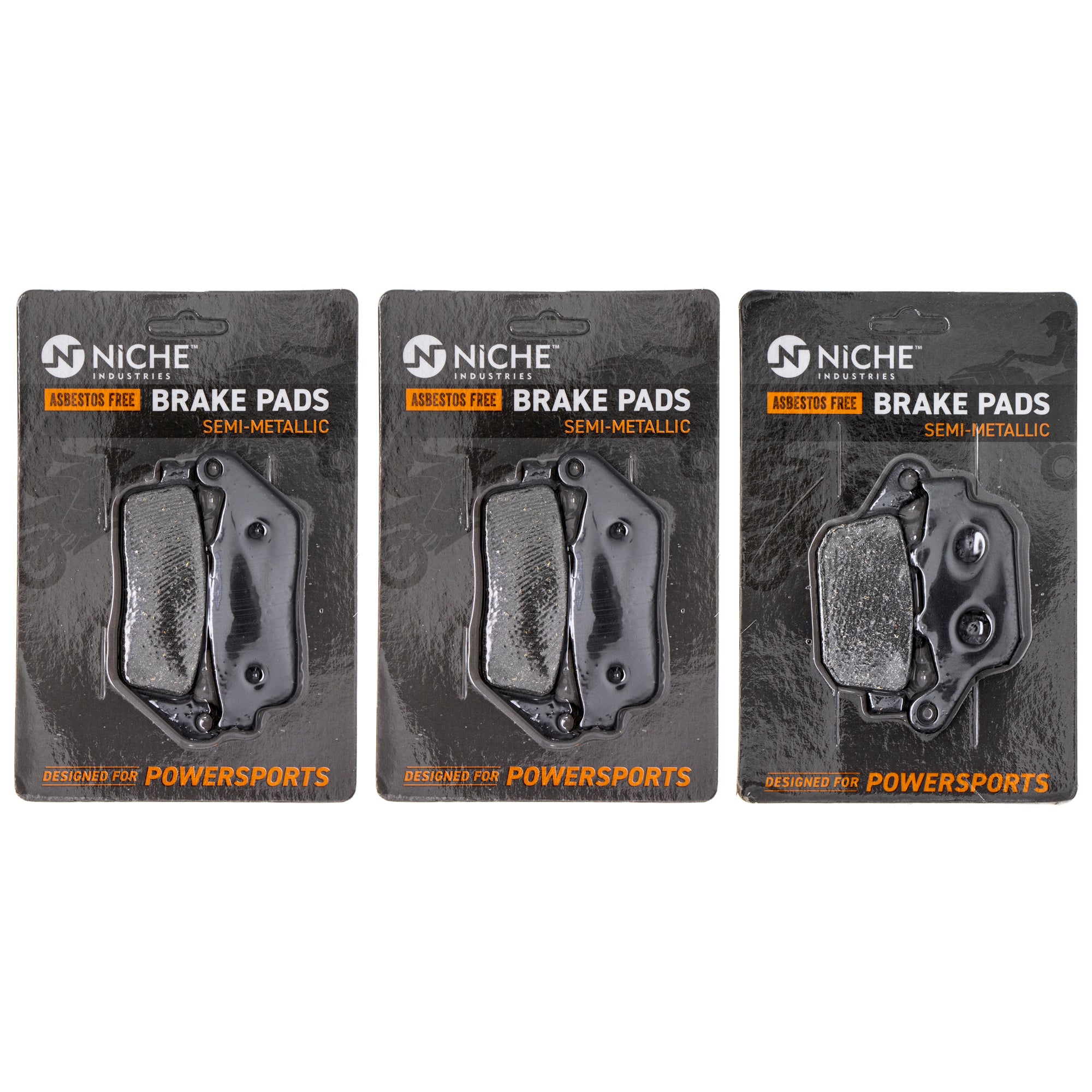 Semi-Metallic Brake Pad Set Front/Rear for Kawasaki Versys 43082-0155 43082-0151 NICHE MK1002762