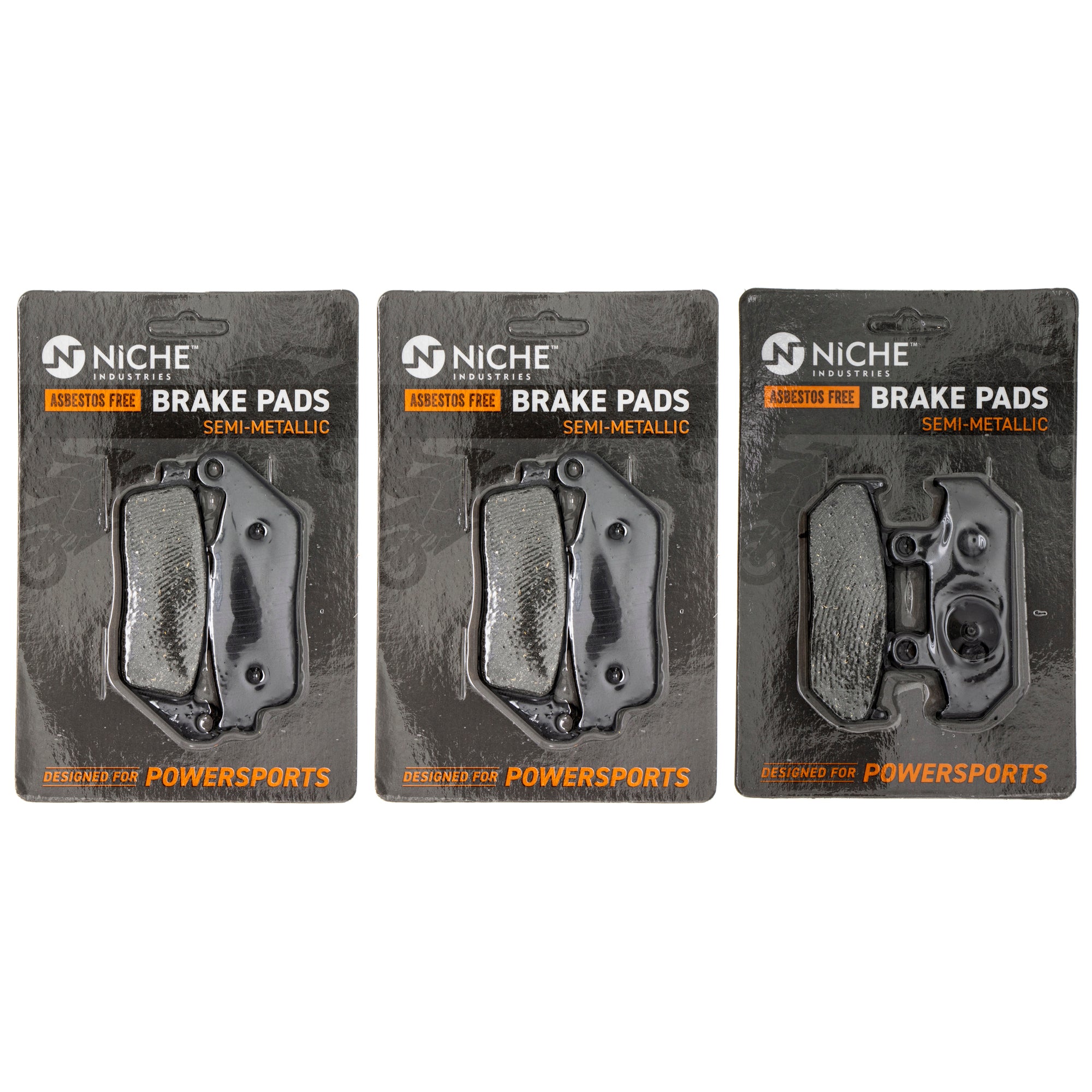 Semi-Metallic Brake Pad Set Front/Rear for Suzuki Burgman 69100-10840 59100-21870 NICHE MK1002764