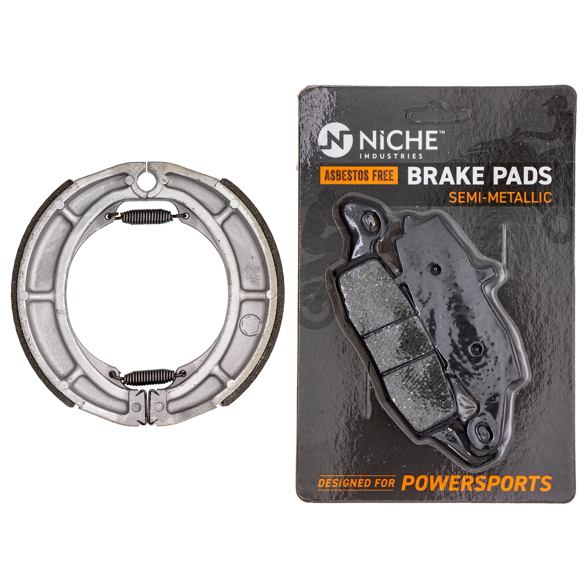 Full Semi-Metallic Brake Pad & Shoe Set for zOTHER Suzuki Marauder 59100-33870 64400-38810 NICHE MK1002772