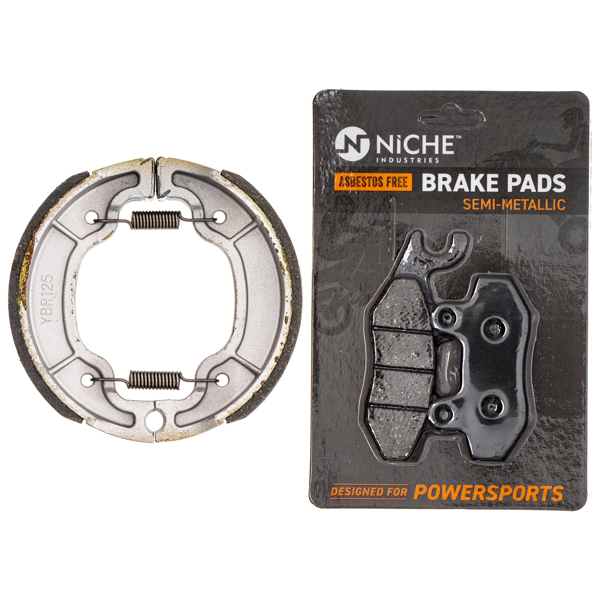 Full Semi-Metallic Brake Pad & Shoe Set for zOTHER Yamaha TTR230 5RM-F5805-20-00 NICHE MK1002775