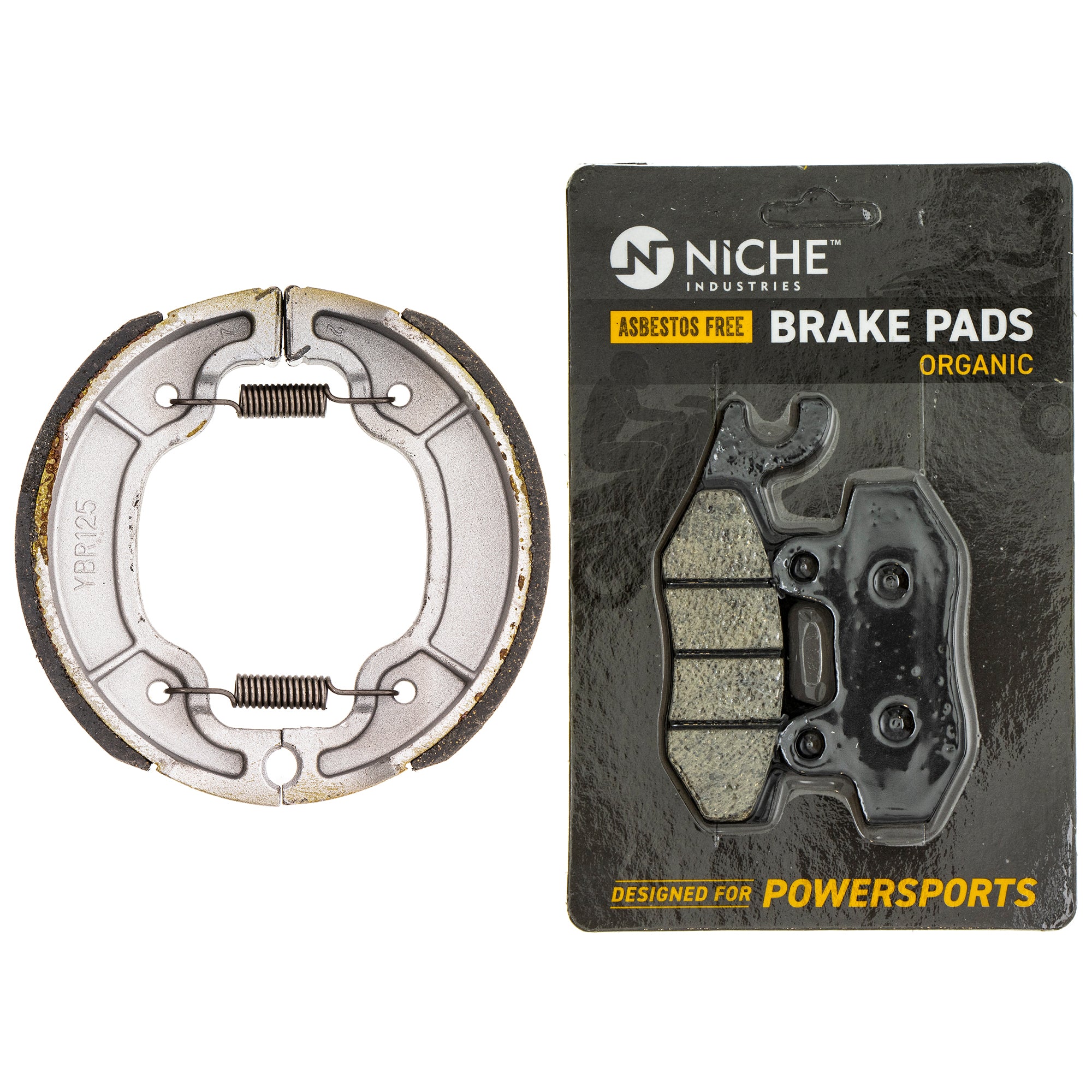 Complete Organic Brake Pad & Shoe Set for zOTHER Yamaha TTR230 5RM-F5805-20-00 NICHE MK1002776