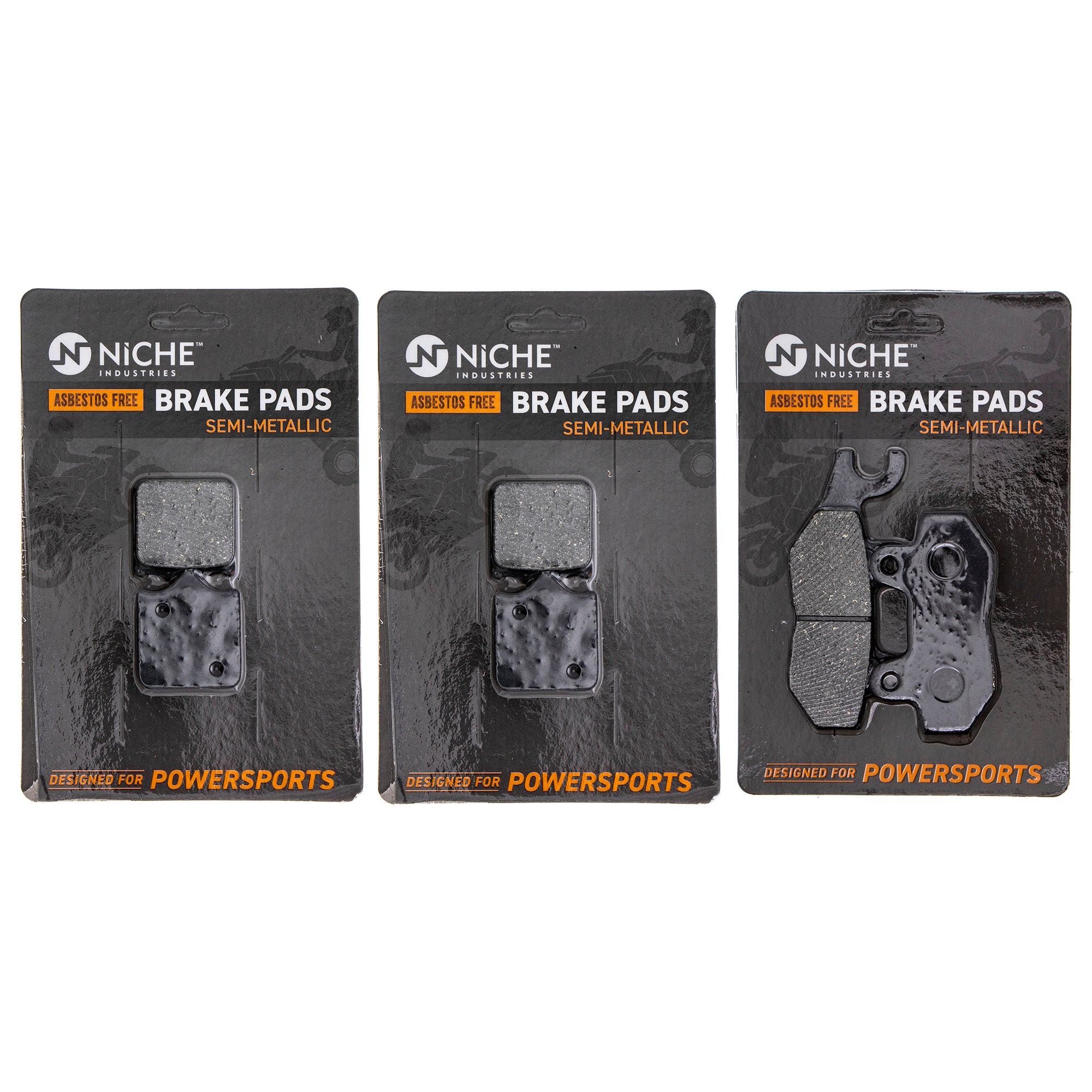 Semi-Metallic Brake Pad Set Front/Rear for Triumph Speed T2025247 T2020555 NICHE MK1002777