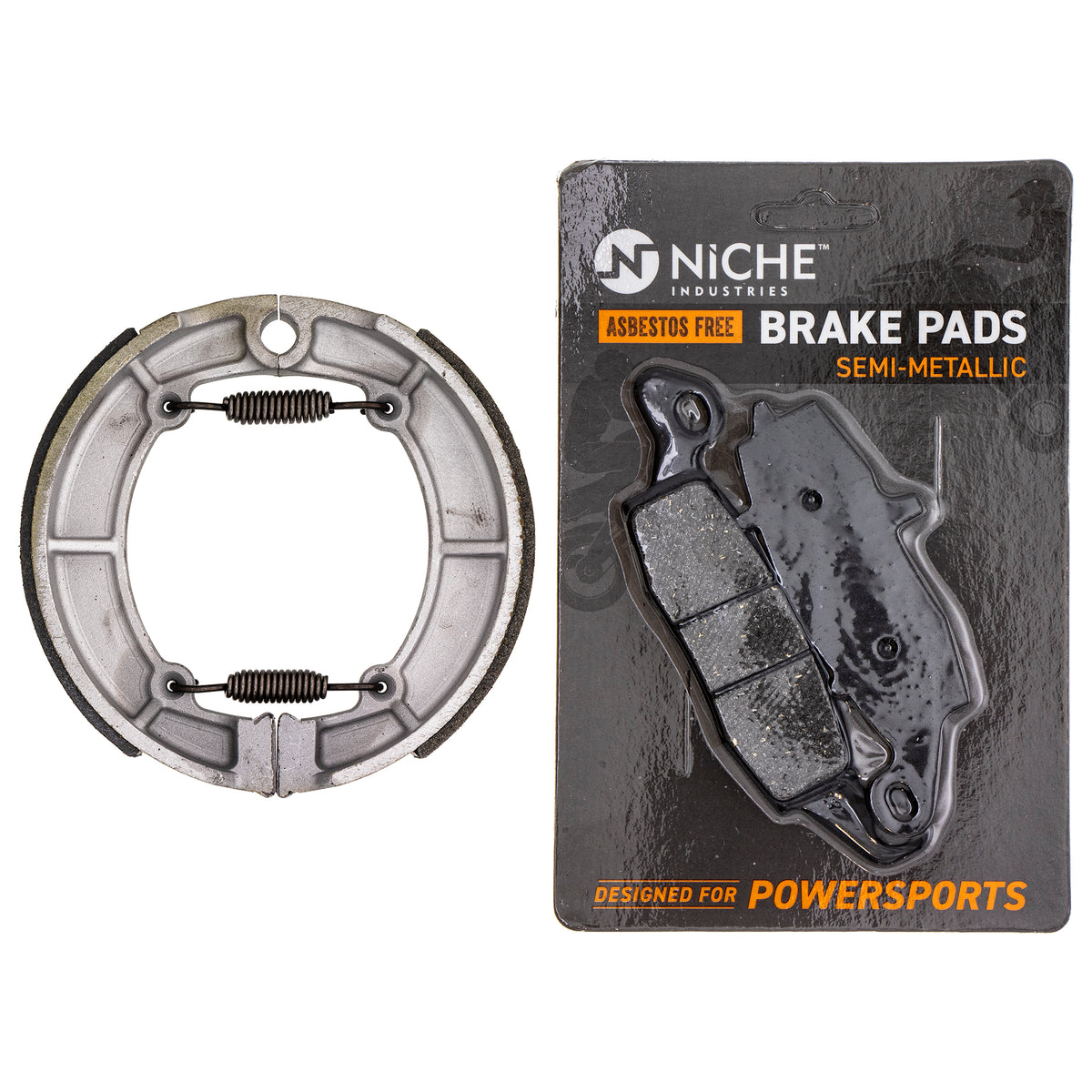 Semi-Metallic Brake Pad Set Front/Rear for zOTHER Kawasaki Vulcan 41048-1070 43082-1265 NICHE MK1002781