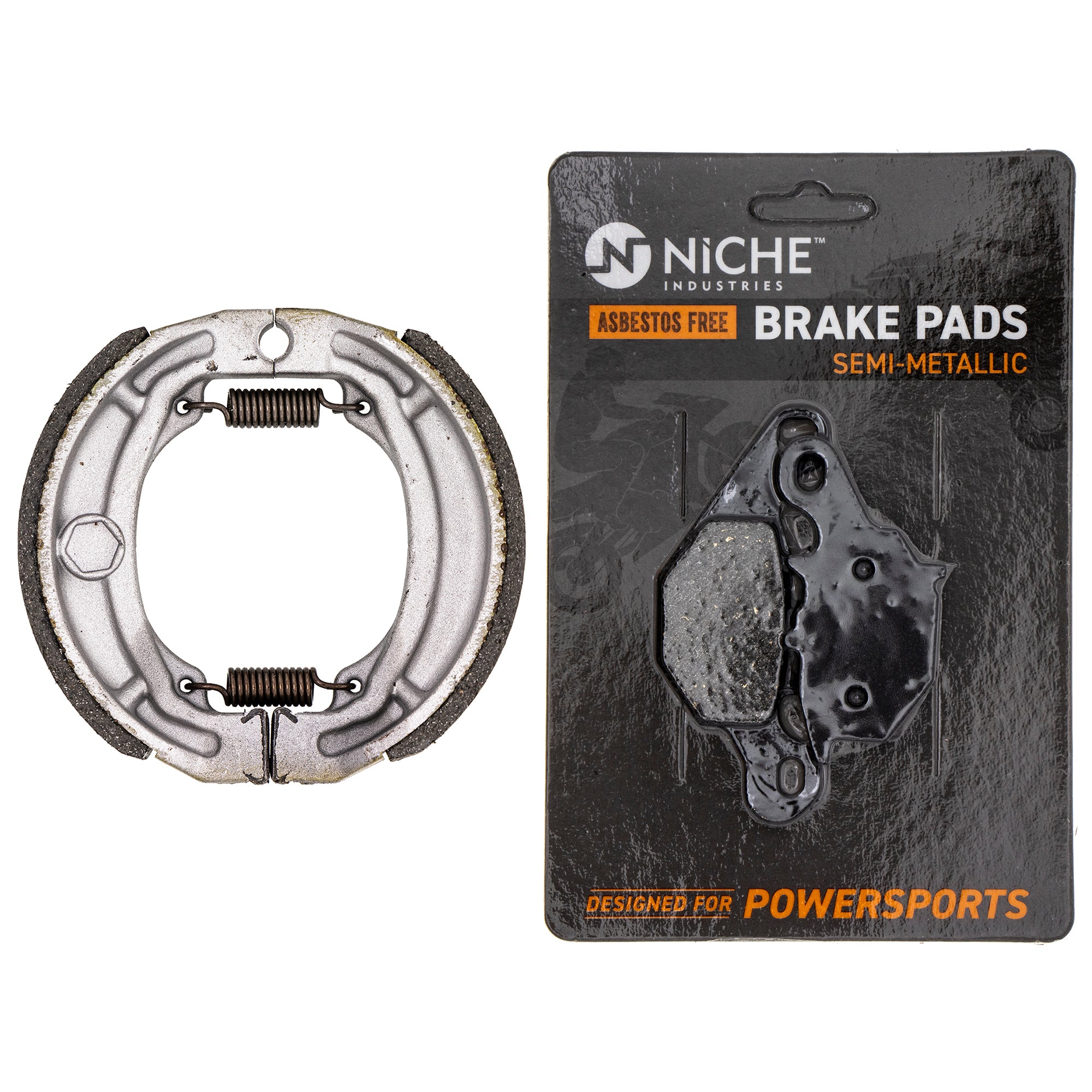 Full Semi-Metallic brake Pad & Shoe Set for Suzuki DRZ125L DRZ125 54401-43840 59301-20870 NICHE MK1002796