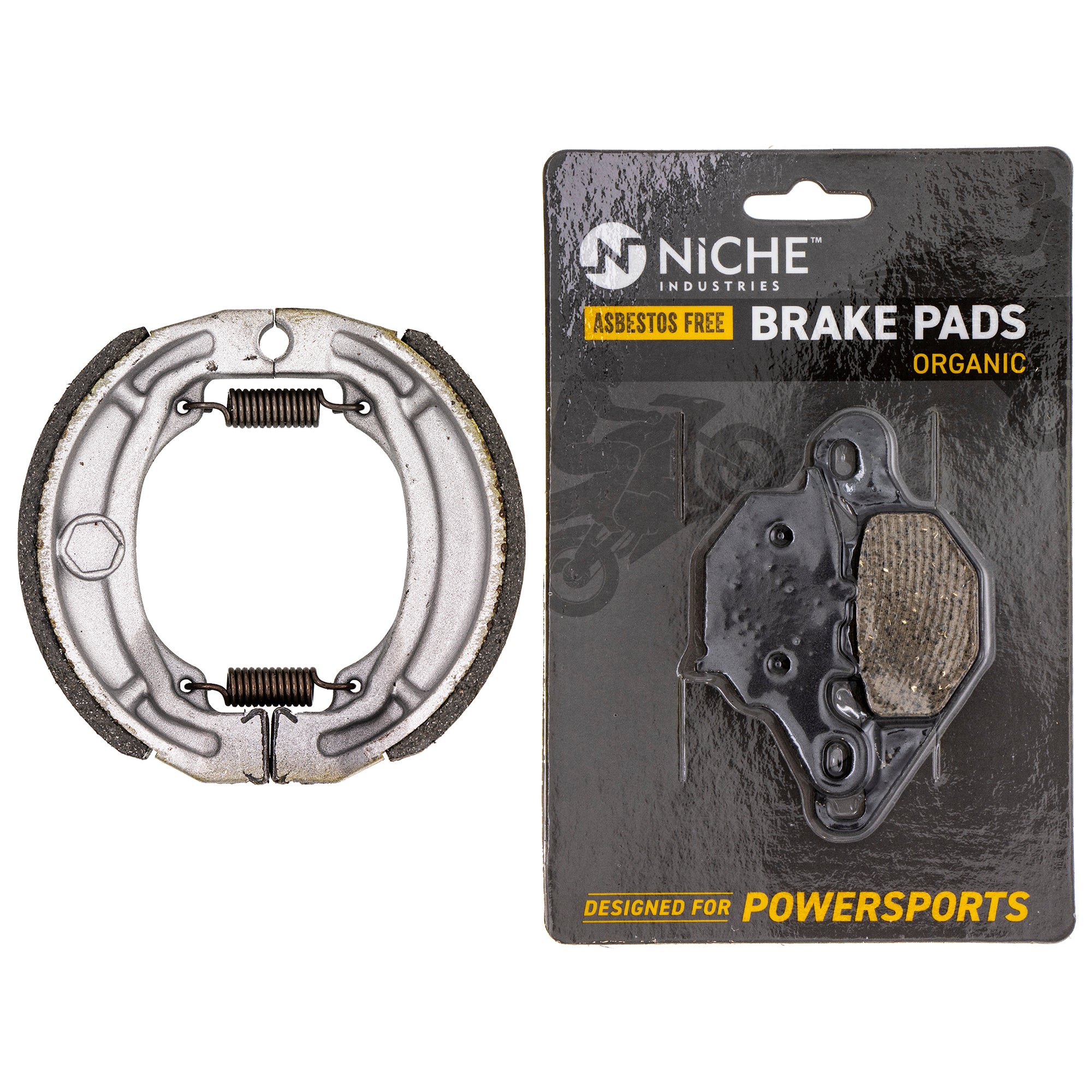 Complete Organic Brake Pad & Shoe Set for Suzuki DRZ125L DRZ125 54401-43840 59301-20870 NICHE MK1002797
