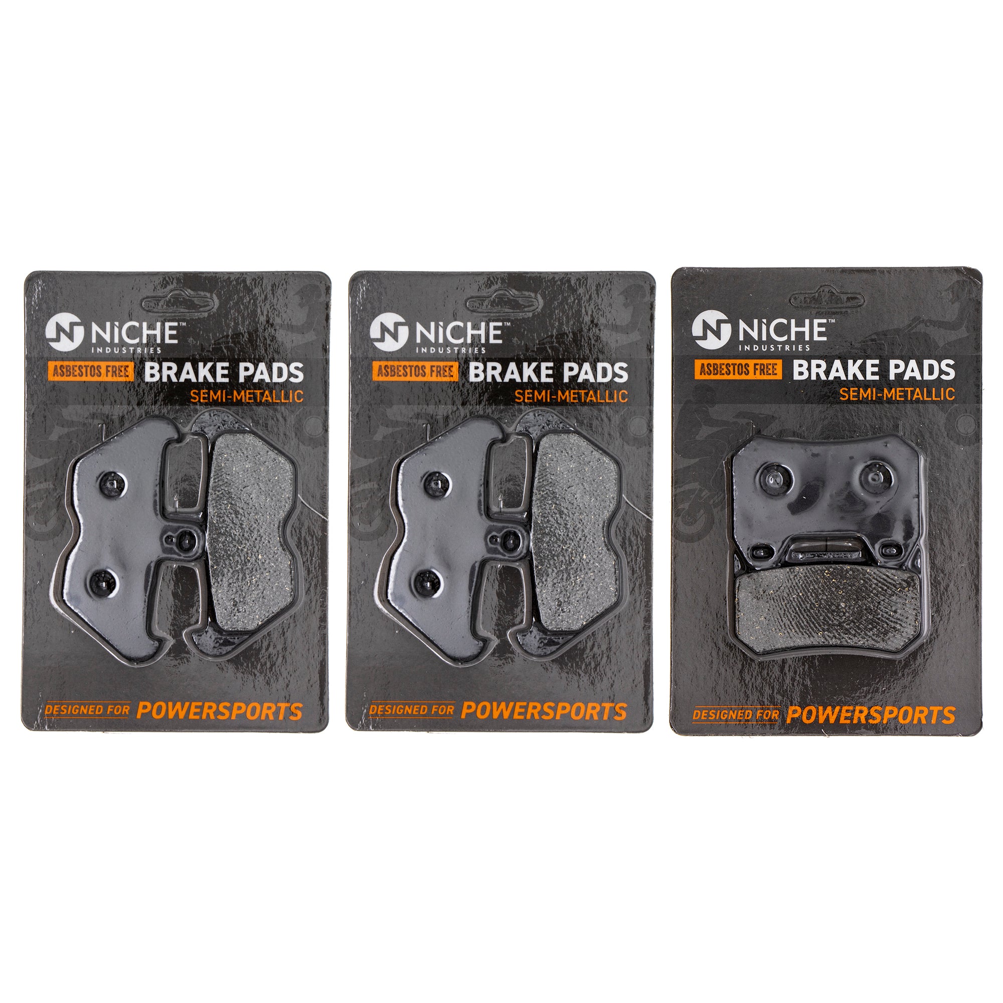 Semi-Metallic Brake Pad Set Front/Rear for zOTHER BMW K1200LT 34117663764 34217680375 NICHE MK1002801