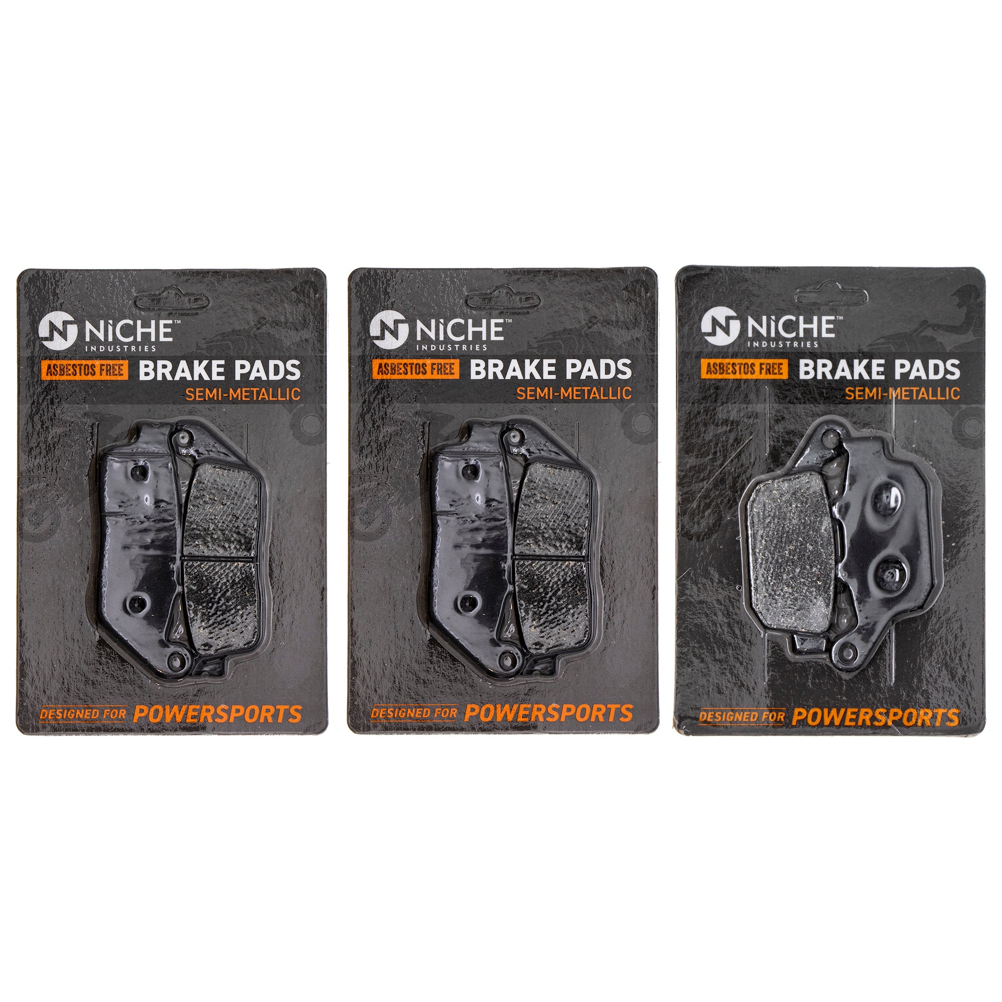 Semi-Metallic Brake Pad Set Front/Rear for Triumph Tiger T2020377 T2020602 NICHE MK1002807