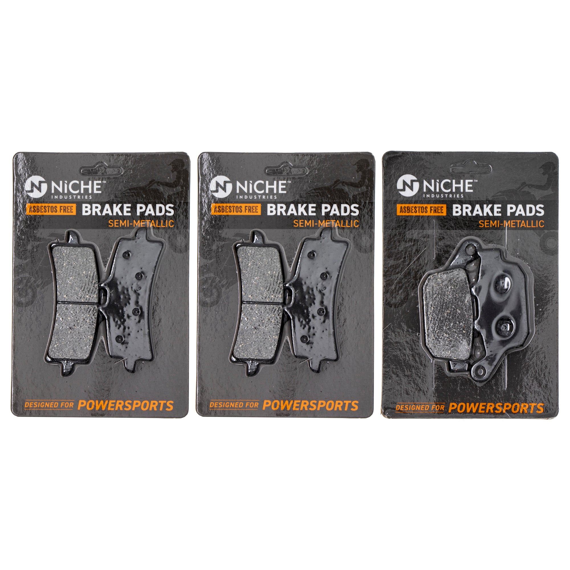 Semi-Metallic Brake Pad Set Front/Rear for Triumph Daytona T2020602 T2021451 NICHE MK1002809