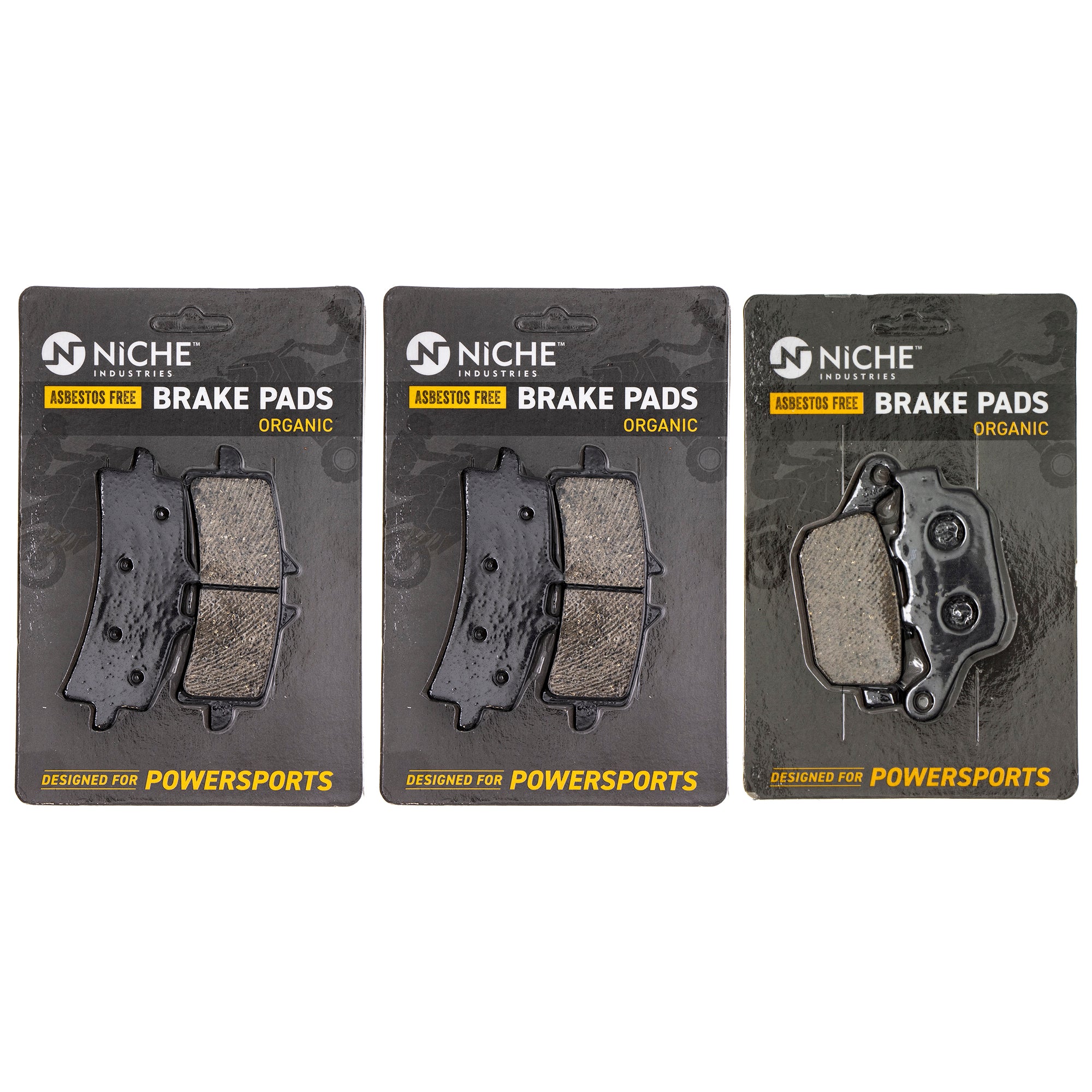Copmplete Organic Brake Pad Set for Triumph Daytona T2020602 T2021451 NICHE MK1002810