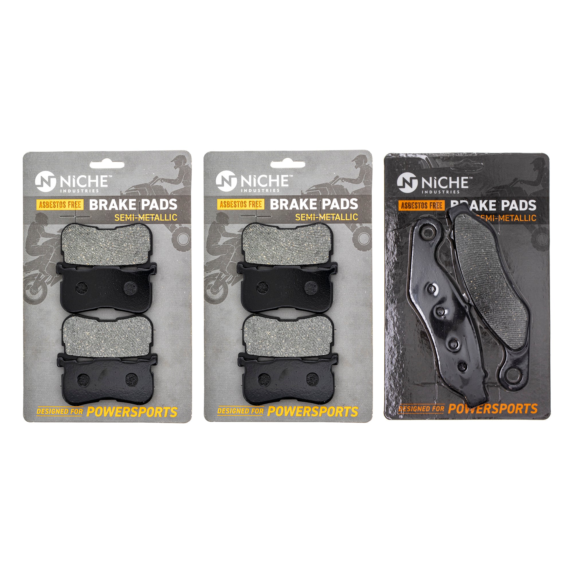 Semi-Metallic Brake Pad Set Front/Rear for zOTHER Honda Harley-Davidson Harley Davidson NICHE MK1002833