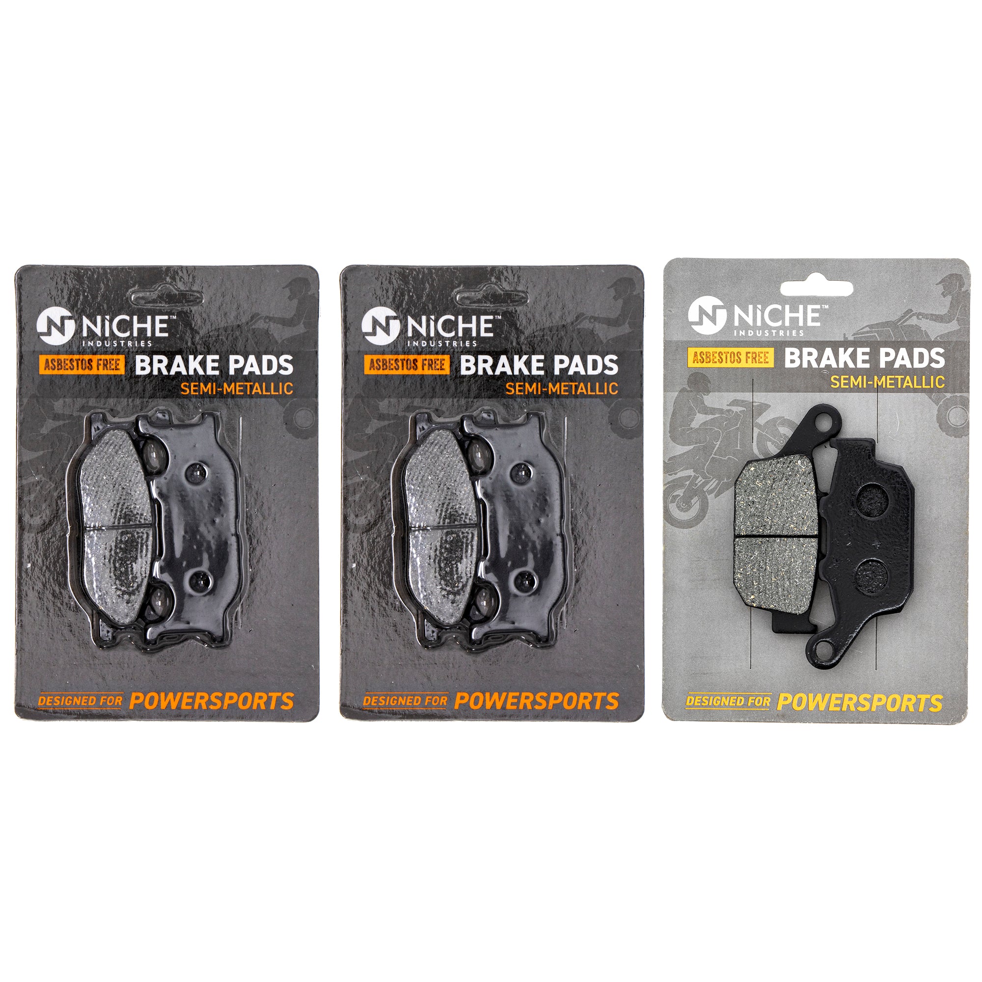 Semi-Metallic Brake Pad Set Front/Rear for Yamaha FZ6R 5VX-W0045-00-00 20S-W0046-00-00 NICHE MK1002839