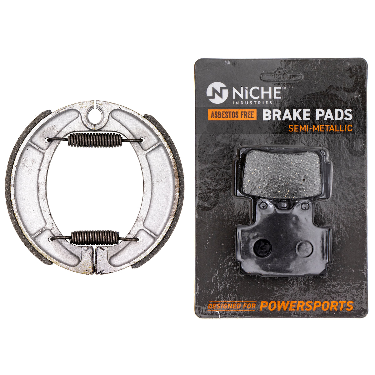 Full Semi-Metallic Brake Pad & Shoe Set for zOTHER Yamaha SRX250 3GW-W253A-00-00 NICHE MK1002845