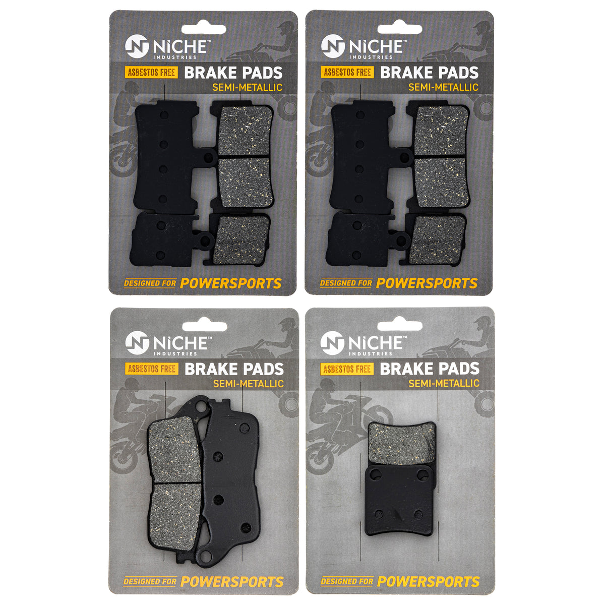 Full Semi-Metallic Brake & Parking Set for zOTHER Honda Interceptor 06436-MEH-006 NICHE MK1002853