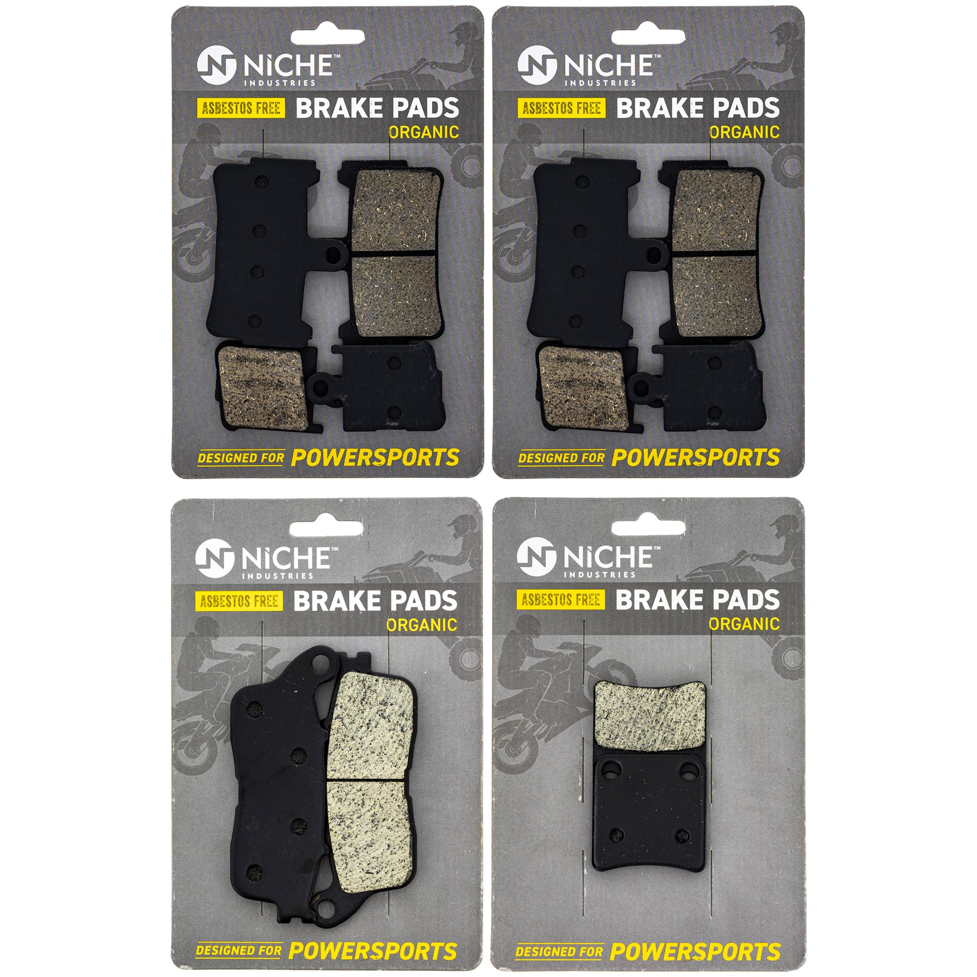 Complete Organic Brake & Parking Pad Set for zOTHER Honda Interceptor 06436-MEH-006 NICHE MK1002854