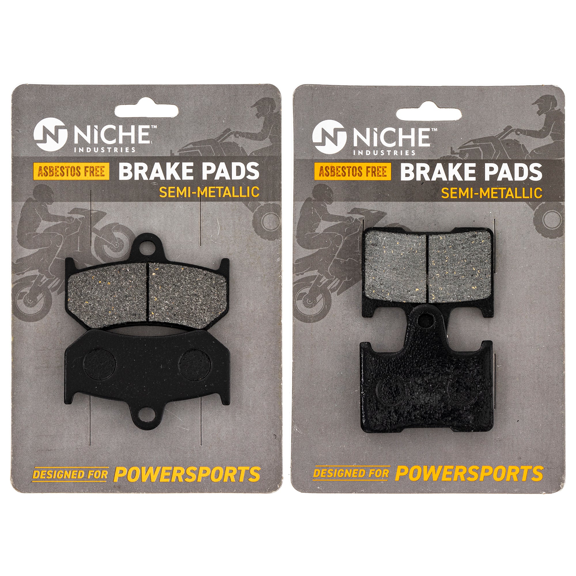 Semi-Metallic Brake Pad Set Front/Rear for zOTHER Yamaha RS Nytro 8FU-W0046-01-00 NICHE MK1002861