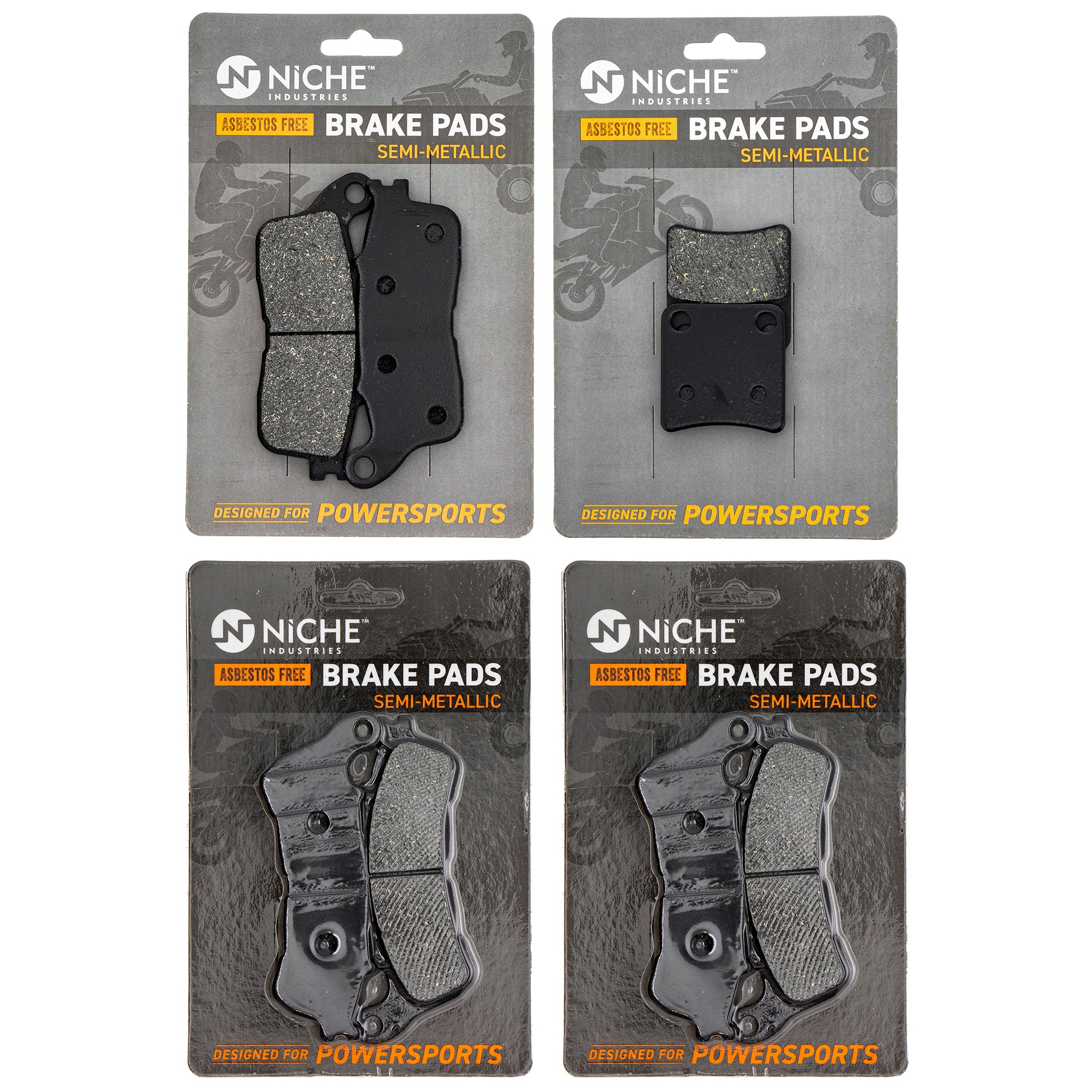 Full Semi-Metallic Brake & Parking Set for zOTHER Honda Interceptor 06436-MEH-006 NICHE MK1002873