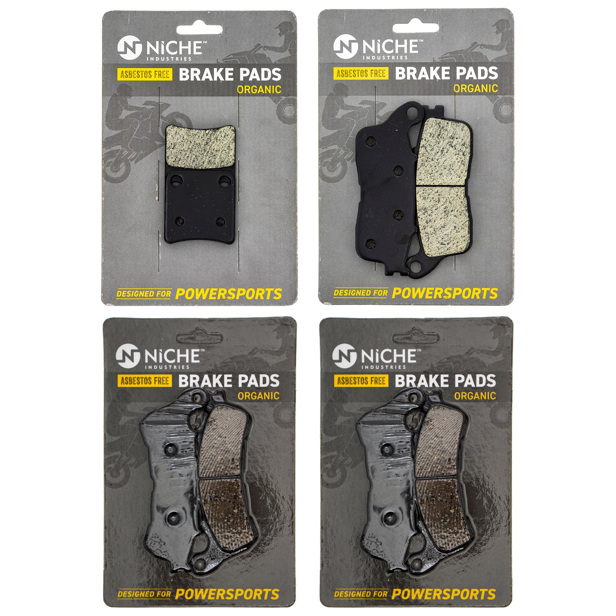 Complete Organic Brake & Parking Pad Set for zOTHER Honda Interceptor 06436-MEH-006 NICHE MK1002874