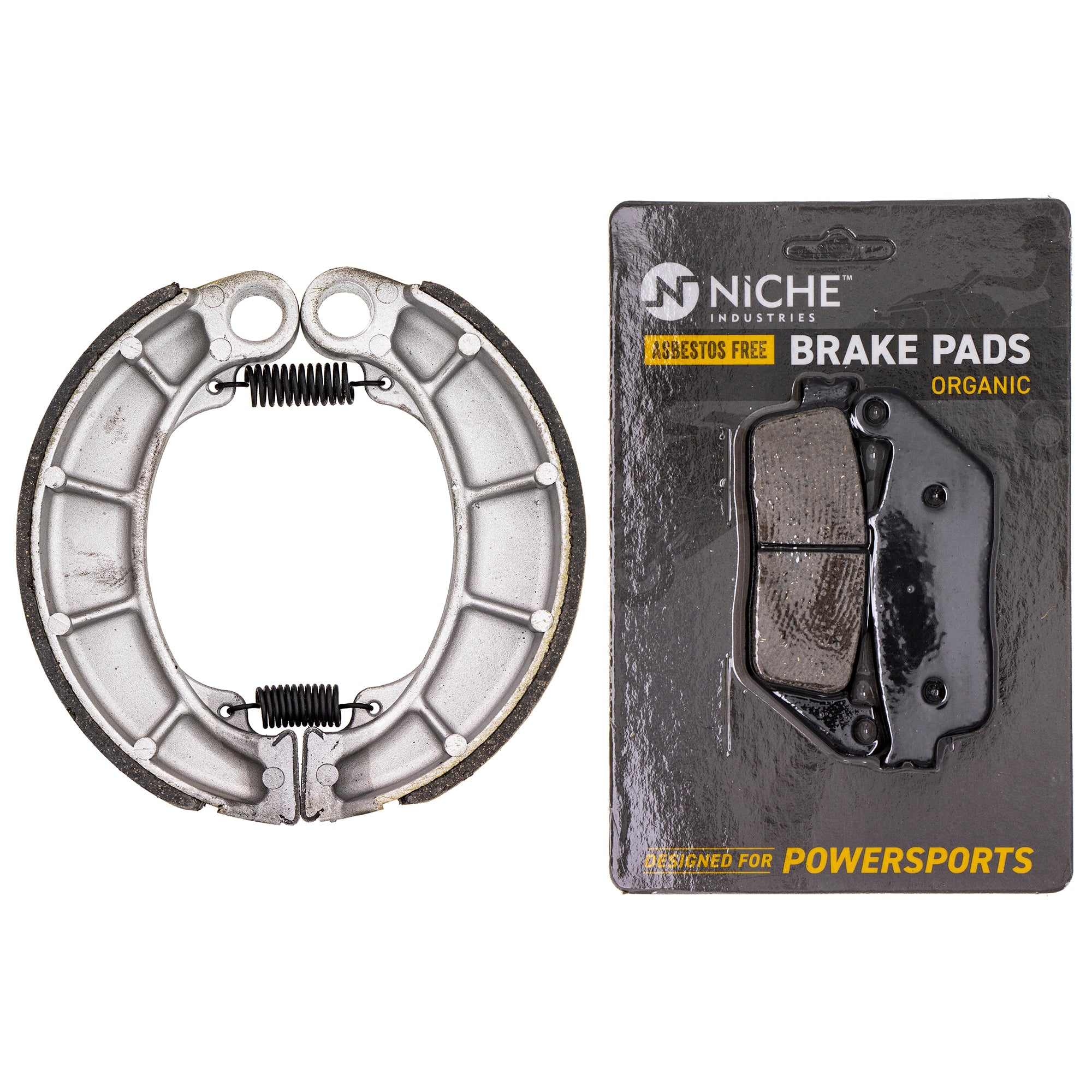 Complete Organic Brake Pad with Shoe Set for zOTHER Honda Shadow Nighthawk 06430-MW3-671 NICHE MK1002880