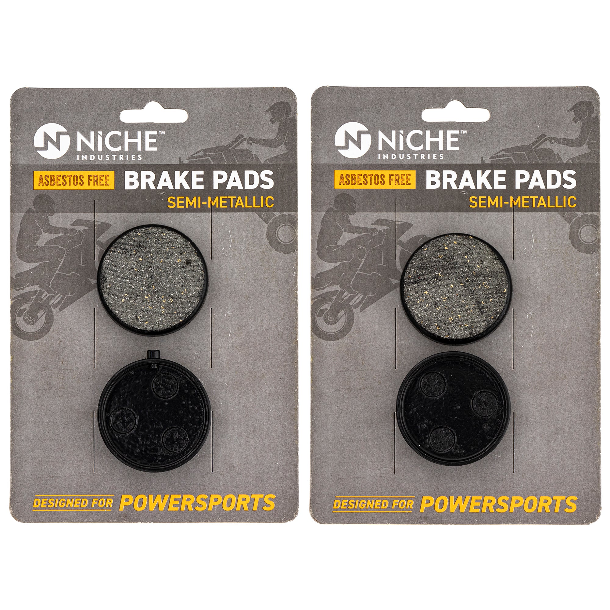 Semi-Metallic Brake Pad Set Front/Rear for zOTHER Yamaha VK540 Venture SR540 Phazer NICHE MK1002881