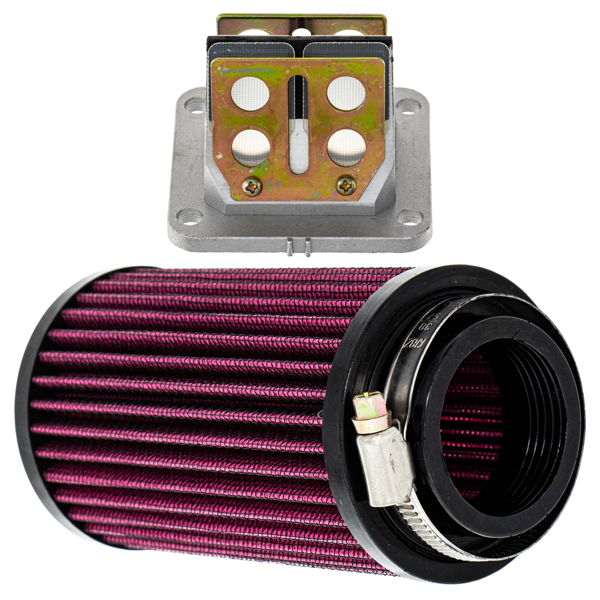 Air Cleaner Filter and Reed Valve Kit for zOTHER Yamaha Banshee 2GU-14451-00-00 NICHE MK1002944
