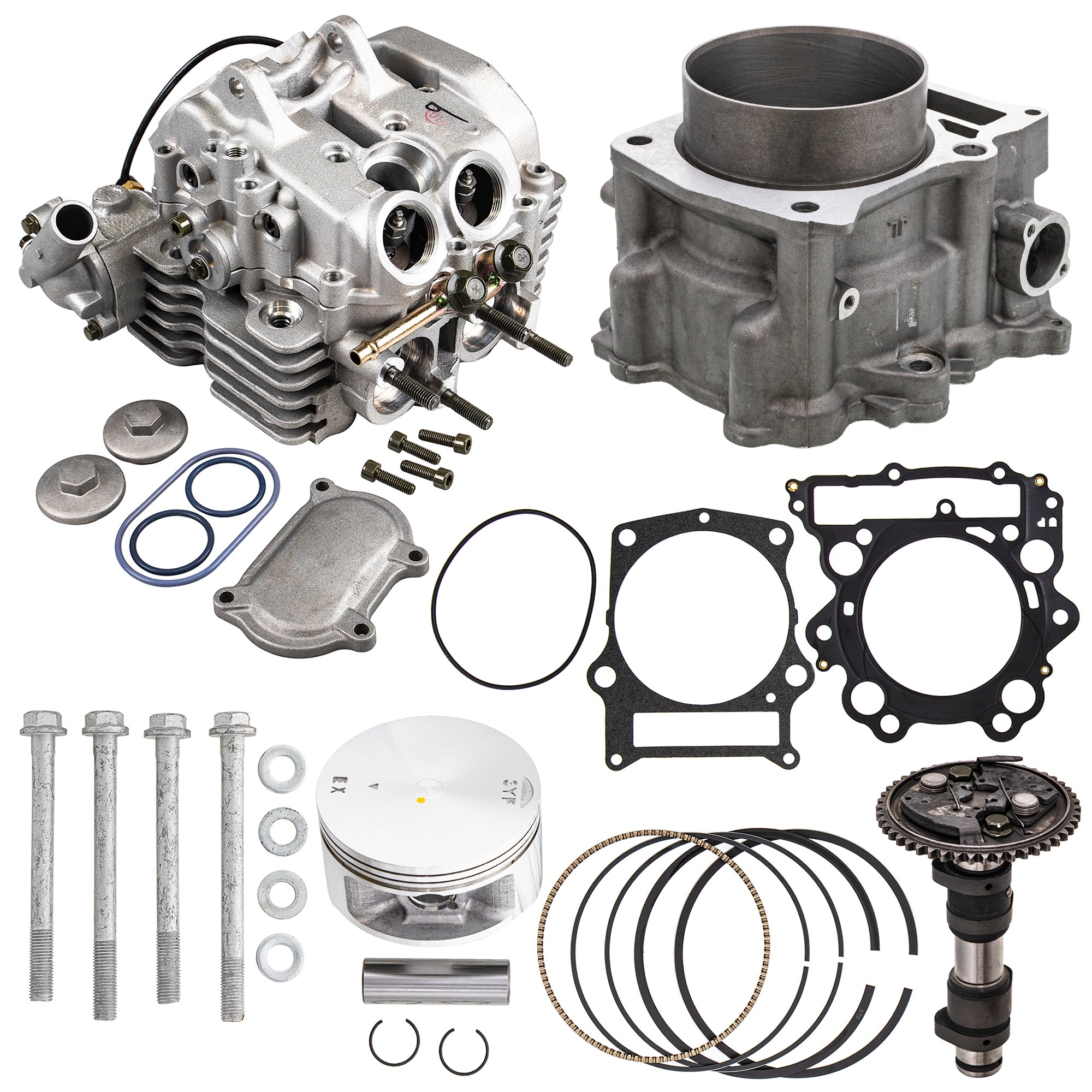 Cylinder Head Camshaft Piston Gasket Stud Kit for Yamaha Rhino Grizzly 5KM-11310-00-00 NICHE MK1002946