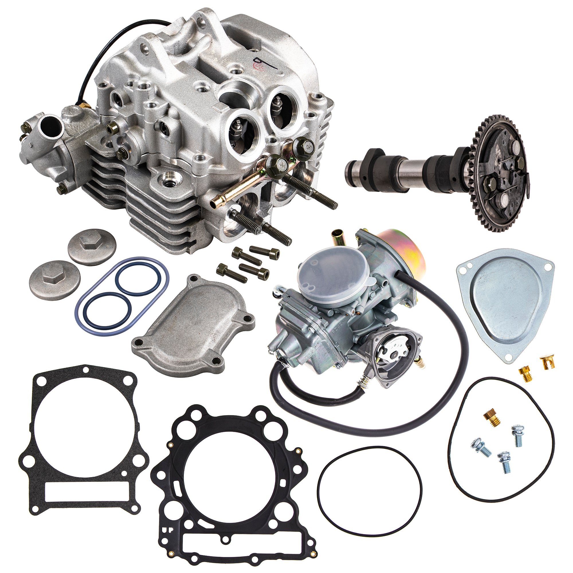 Cylinder Head Camshaft Carburetor Gasket Kit for Yamaha Grizzly 5KM-14901-10-00 NICHE MK1002948