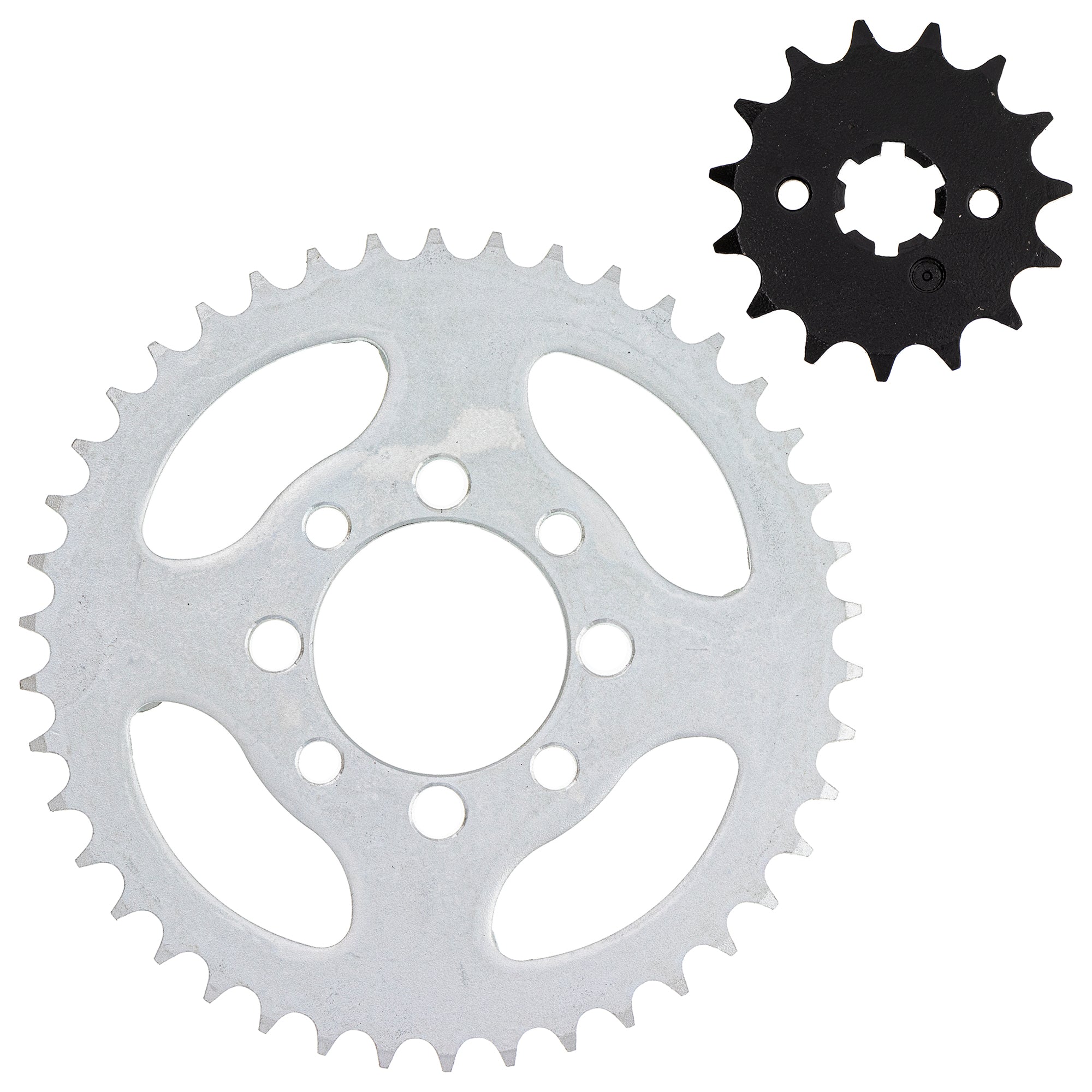Front & Rear Drive Sprocket Set for Kawasaki KE100 13144-054 NICHE MK1002992