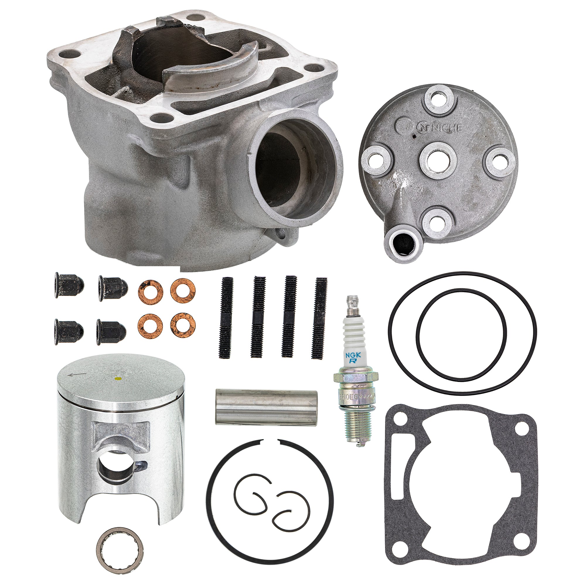 Cylinder Head Piston Gasket Stud Spark Plug Kit for zOTHER Yamaha YZ85 BR1-0EG00-00-00 NICHE MK1003105