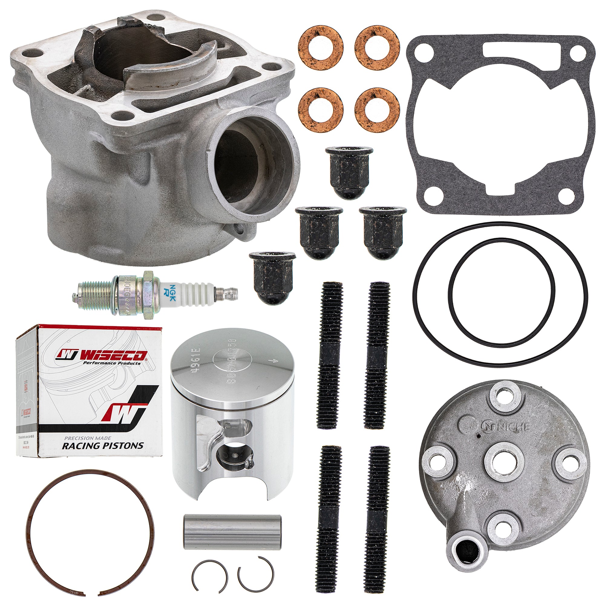 Cylinder Head Piston Gasket Stud Spark Plug Kit for zOTHER Yamaha YZ85 93210-84724-00 NICHE MK1003412