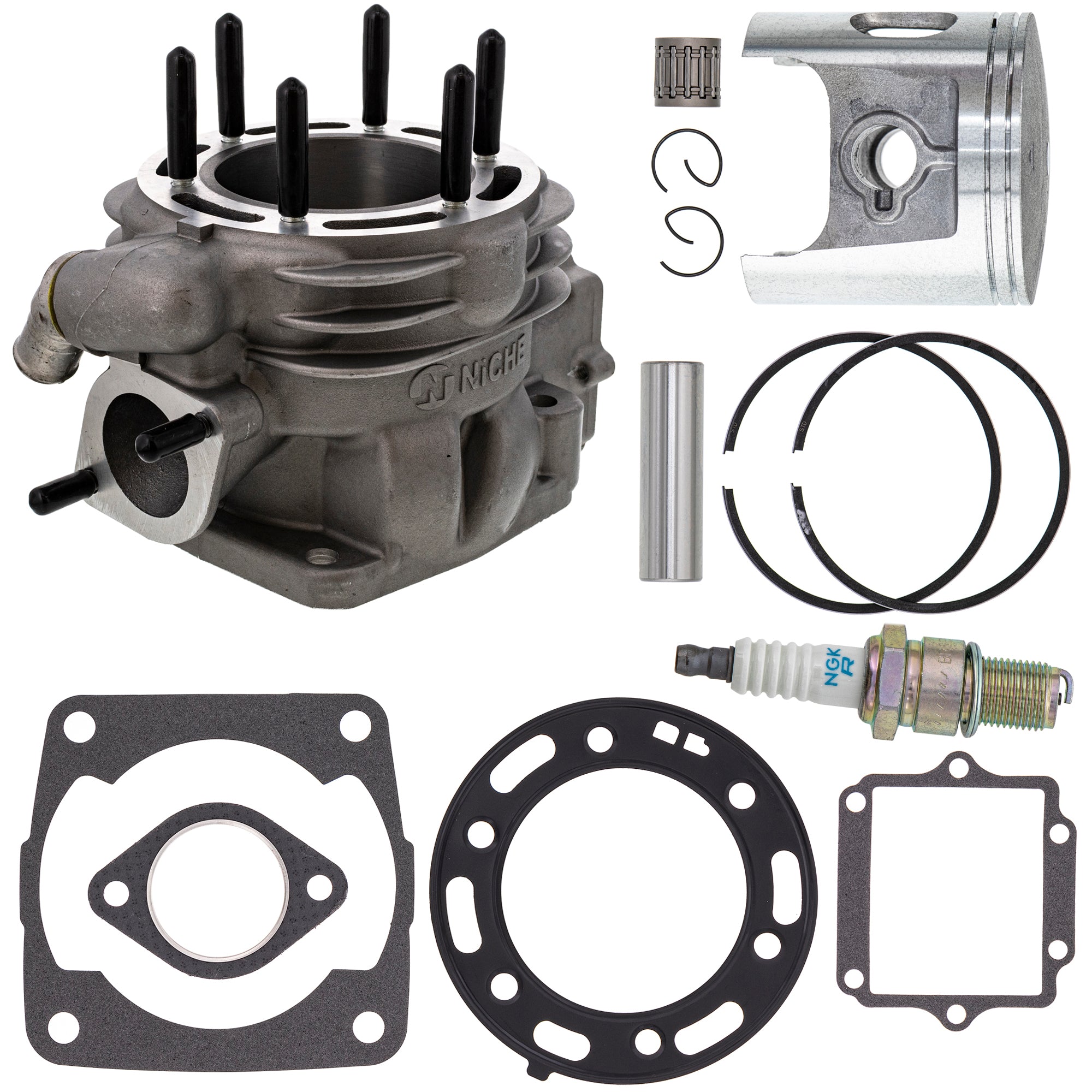 Cylinder Piston Gasket Spark Plug Kit for zOTHER Polaris Xpress Xplorer Trail Sportsman NICHE MK1003414