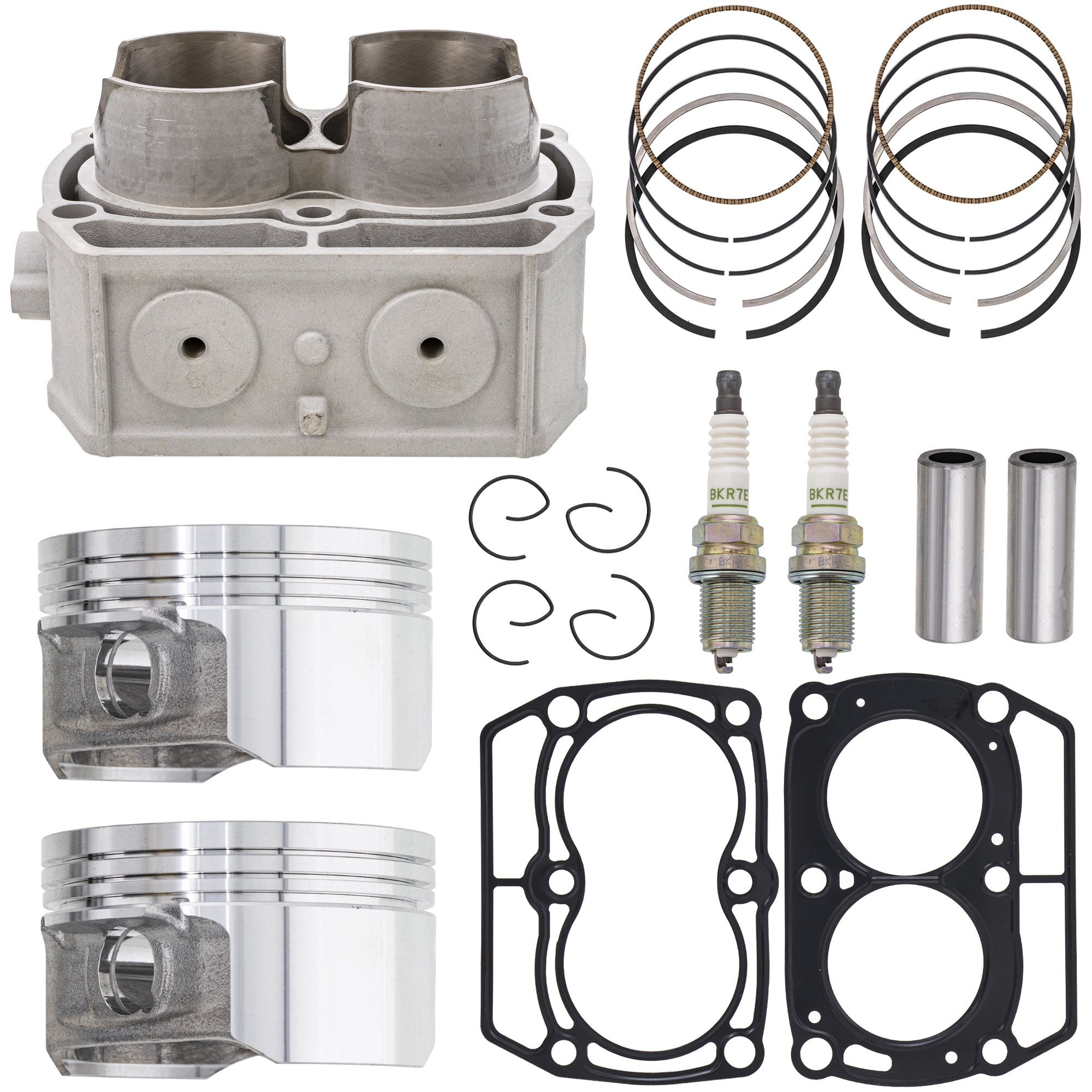 Cylinder Piston Gasket Spark Plug Kit for zOTHER Polaris Sportsman RZR Ranger 5254357 NICHE MK1003421