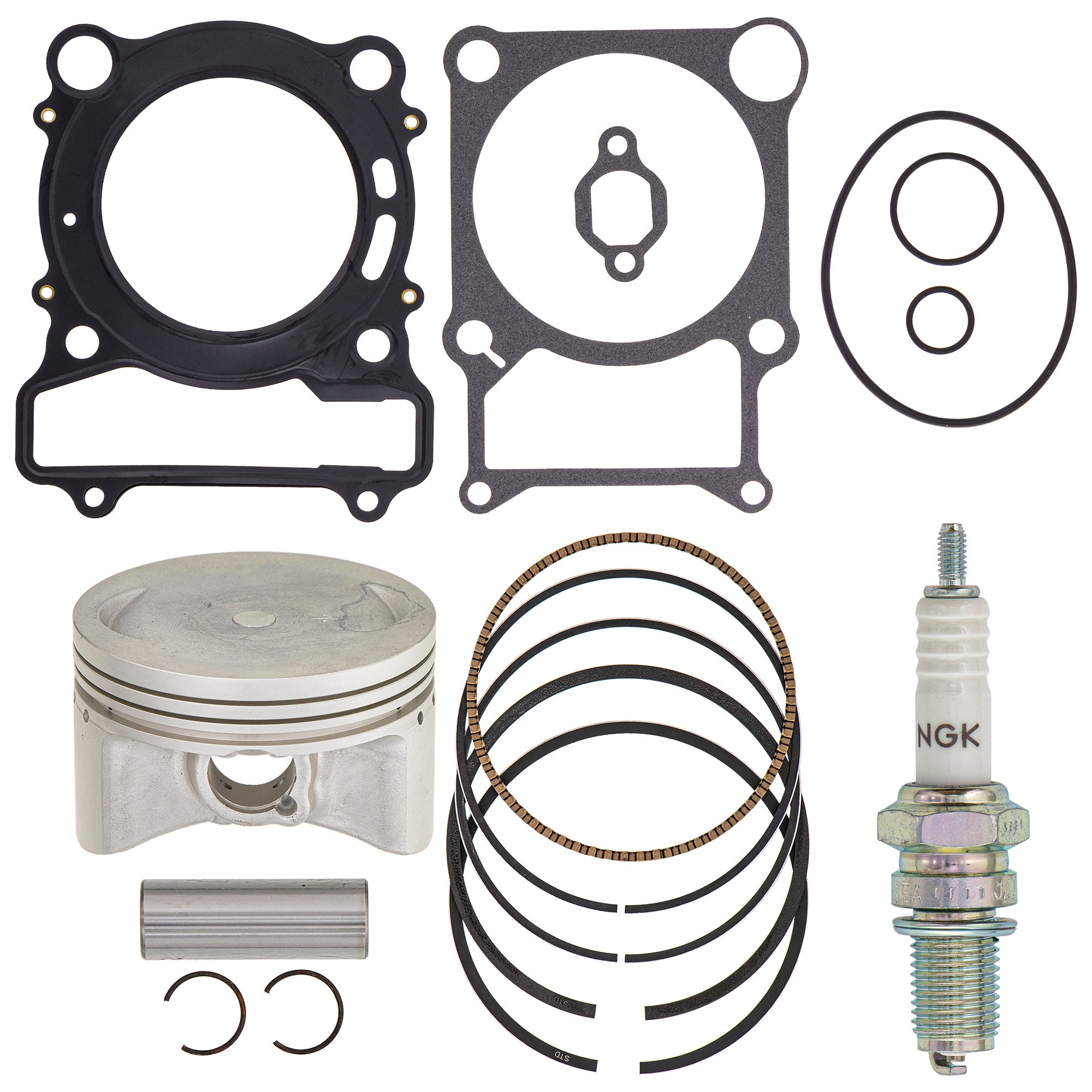 Piston Gasket Spark Plug Kit for zOTHER Yamaha Kodiak Grizzly 93210-89447-00 NICHE MK1003427
