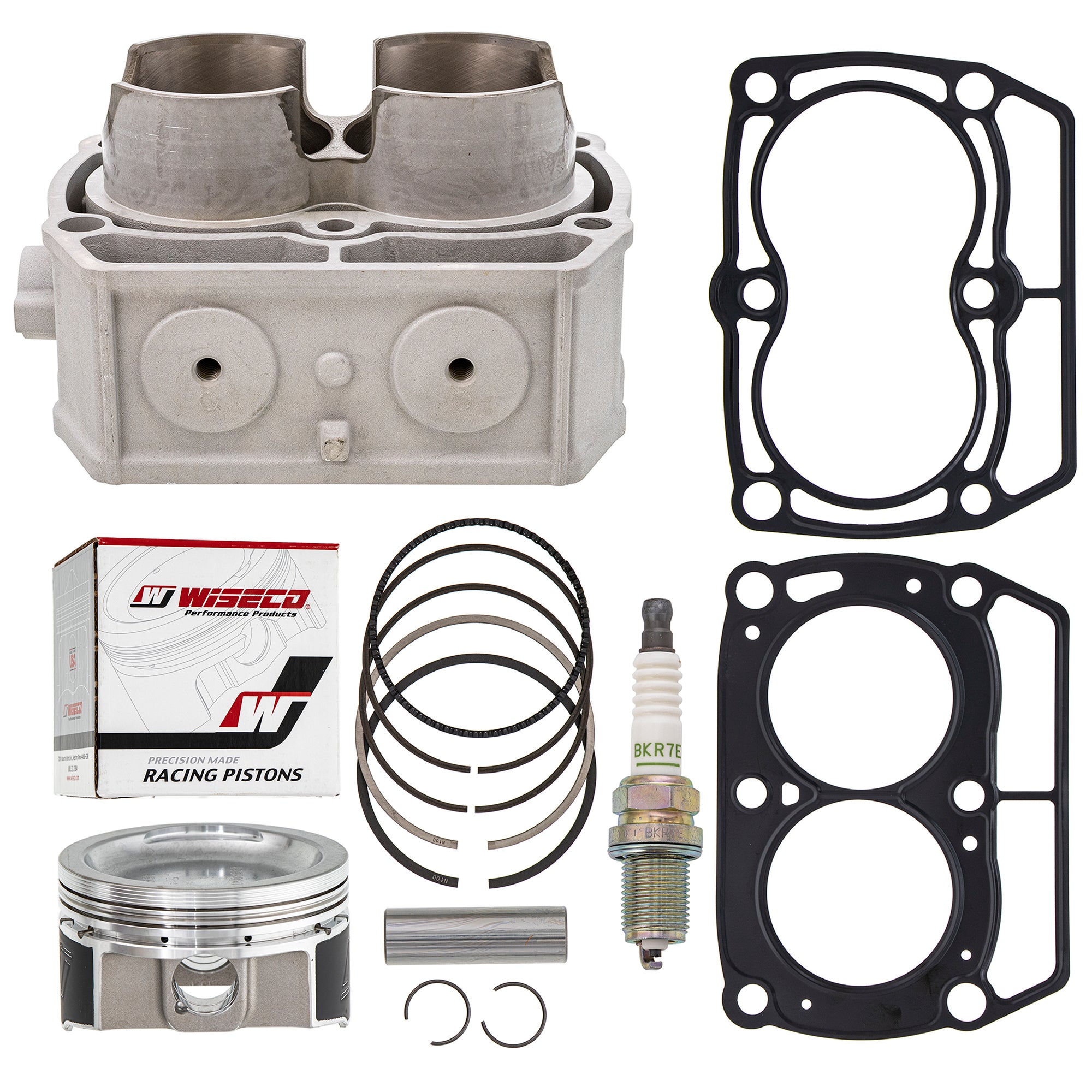 Cylinder Piston Gasket Spark Plug Kit for Polaris Sportsman RZR Ranger 5254357 5247360 NICHE MK1003463