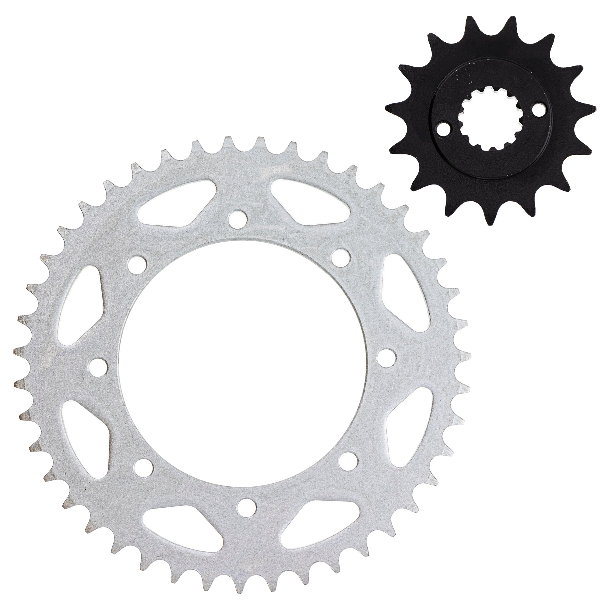 Drive Sprocket Set Front & Rear for Kawasaki KLX650 KLR650 13144-1253 42041-1260 NICHE MK1003520
