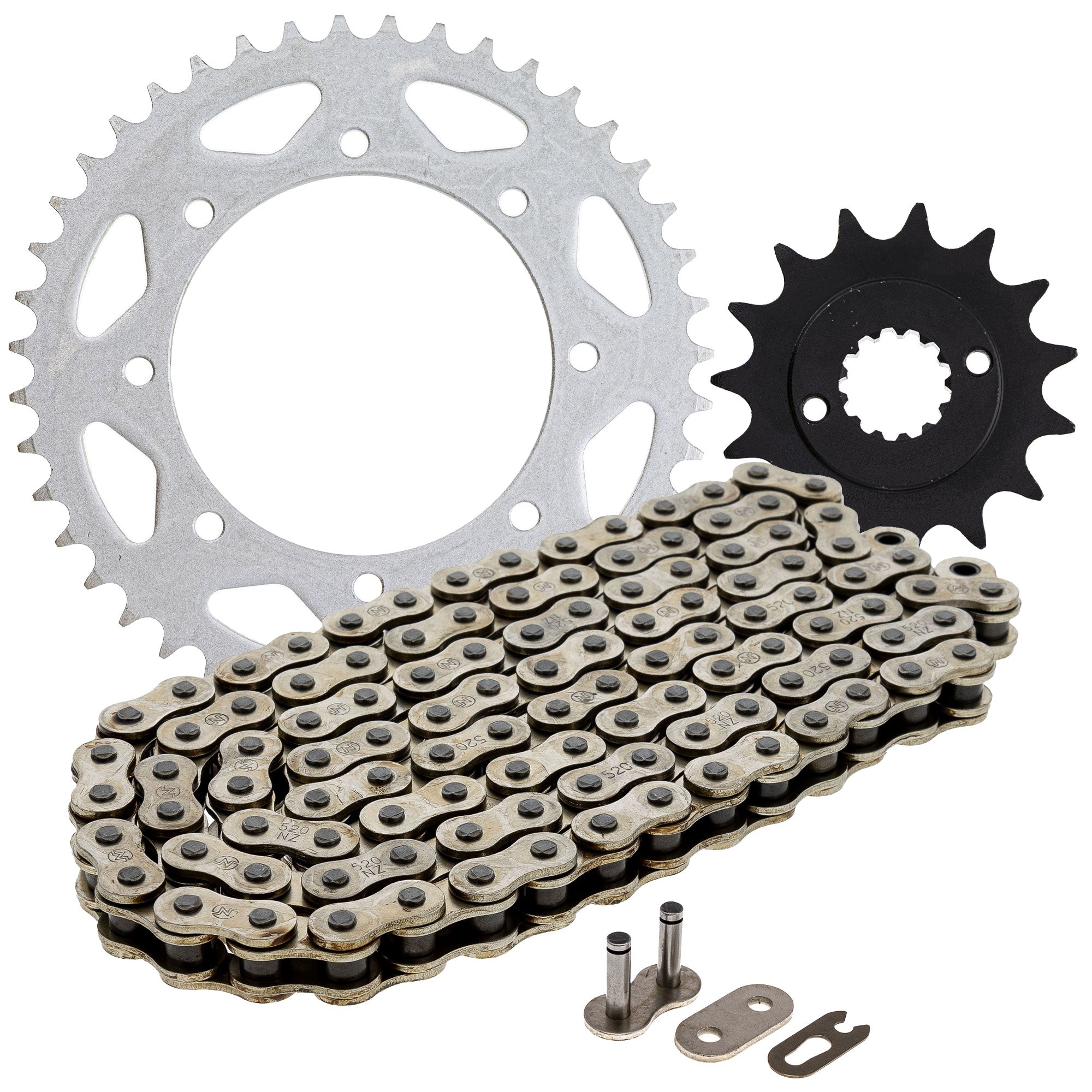 Drive Sprockets & Chain Kit for zOTHER Kawasaki KLX650 92057-0129 13144-1253 42041-1260 NICHE MK1003576