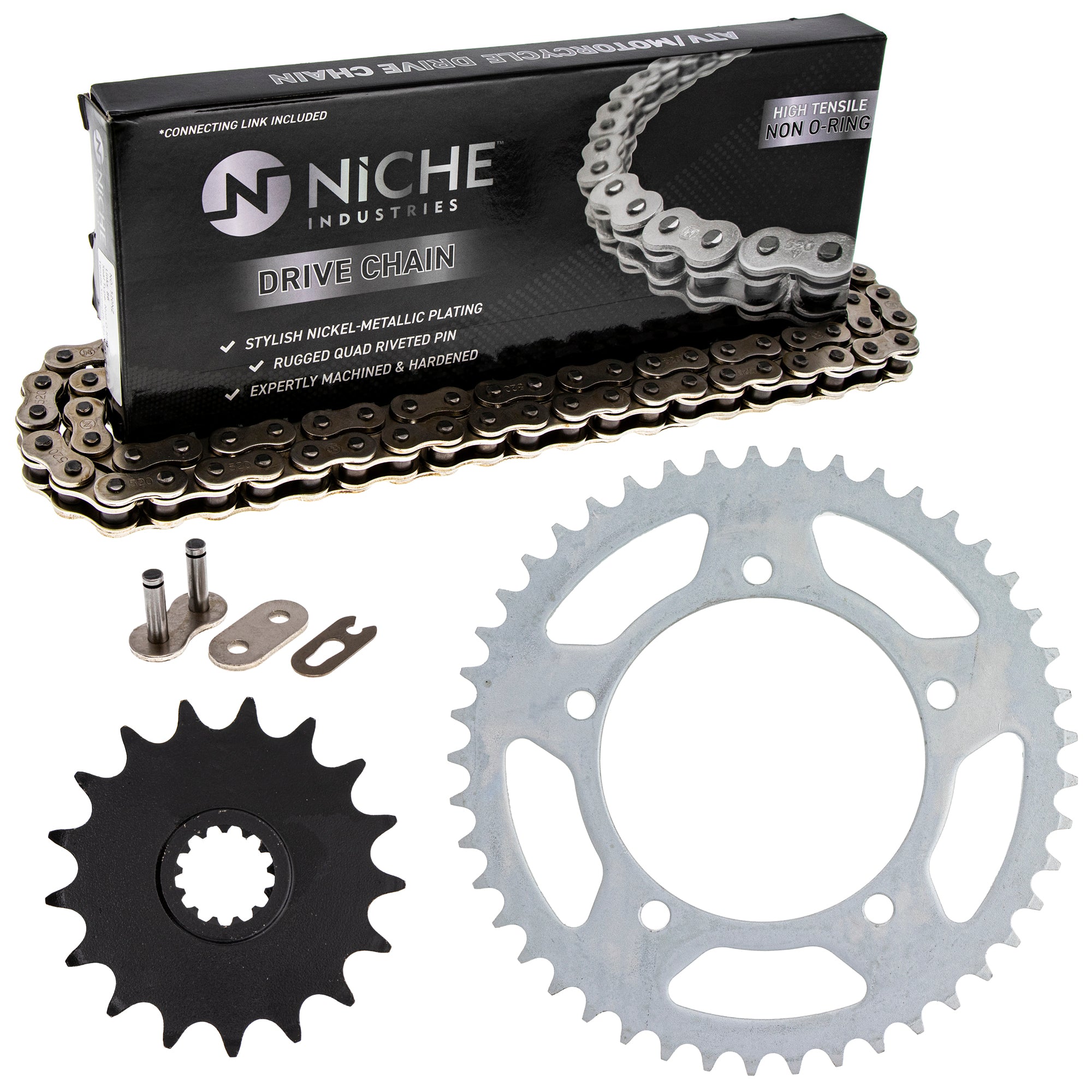 Drive Sprockets & Chain Kit for Suzuki GSXR750 64511-39F00 27600-48H20-116 27600-48H11-116 NICHE MK1003666