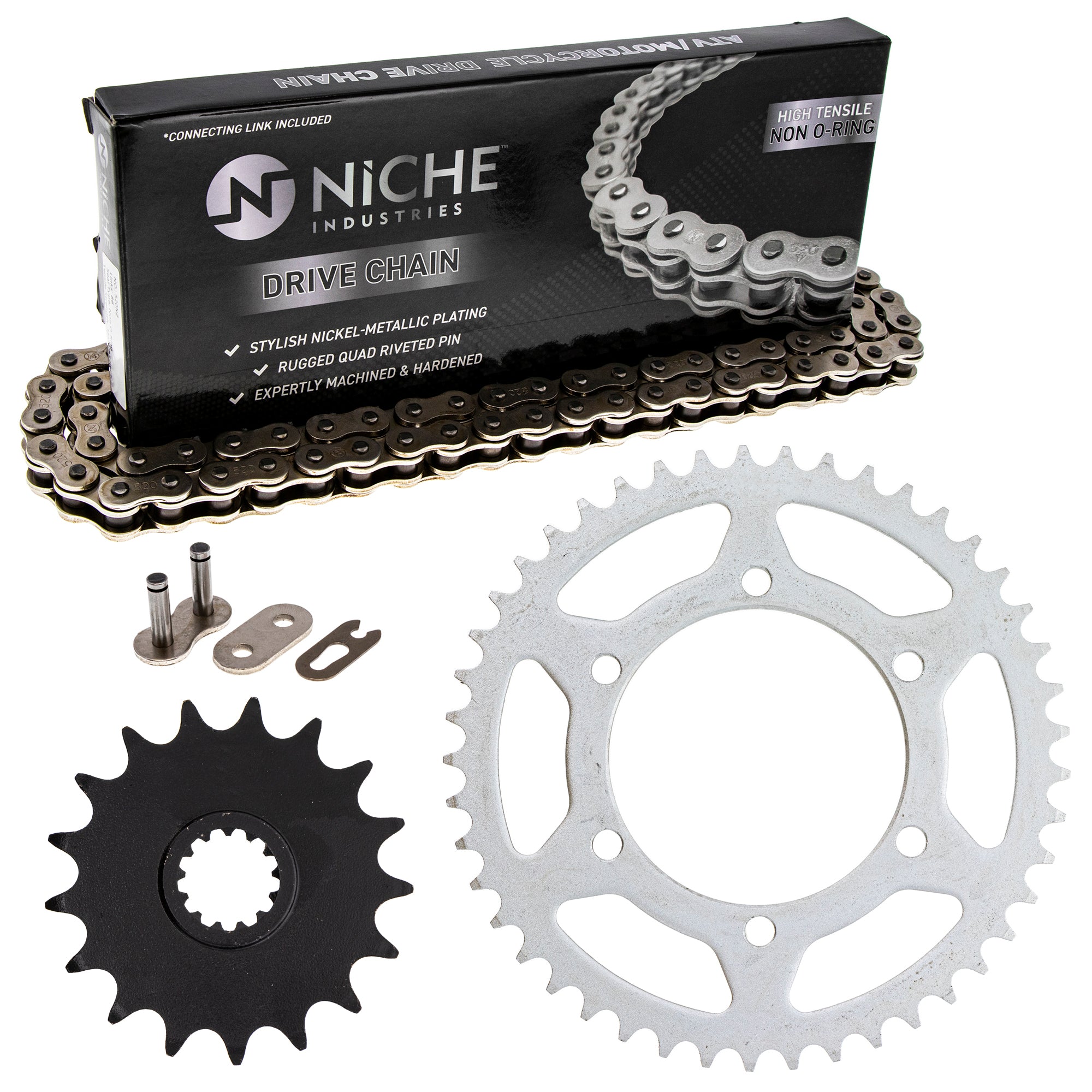 Drive Sprockets & Chain Kit for Suzuki GSXR750 64511-15J00 27600-48H20-116 27600-48H11-116 NICHE MK1003668