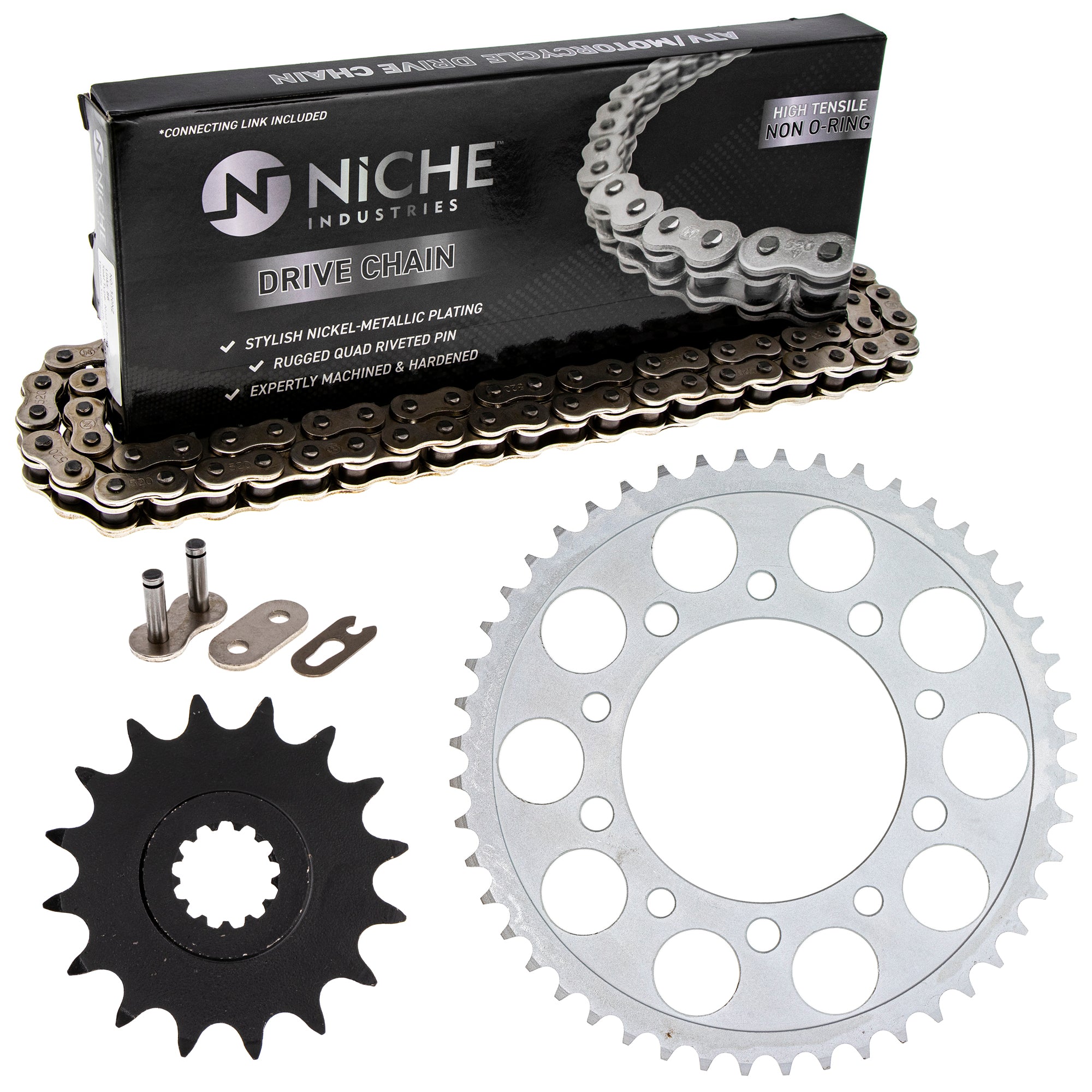 Drive Sprockets & Chain Kit for Yamaha YZF 5VX-17460-00-00 9Y581-92115-00 5EB-25448-20-00 NICHE MK1003669