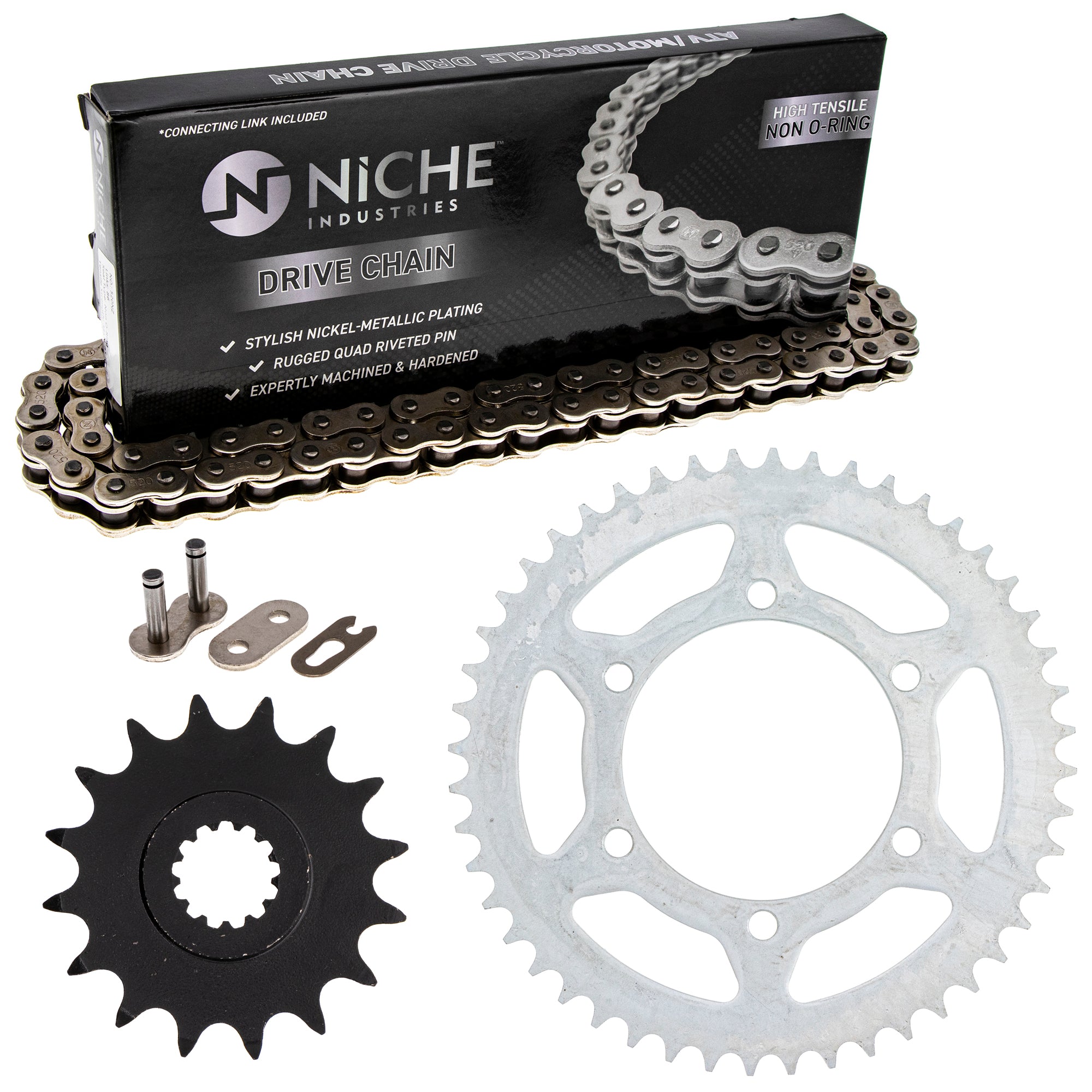 Drive Sprockets & Chain Kit for Yamaha YZF 5SL-25448-20-00 5VX-17460-00-00 9Y581-92115-00 NICHE MK1003670