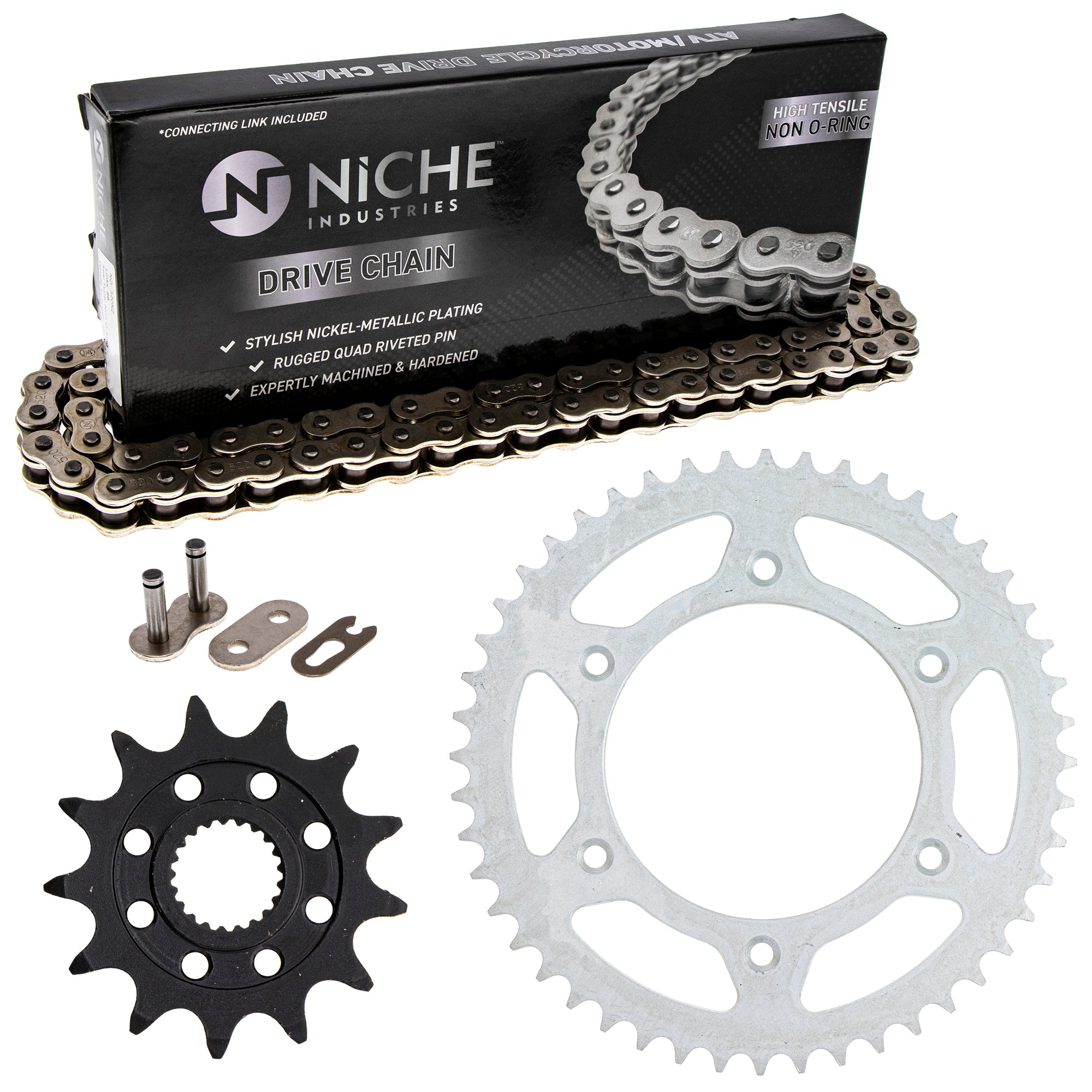 Drive Sprockets & Chain Kit for zOTHER JT Sprocket Honda CRF250R 41202-MKE-A00 NICHE MK1003680
