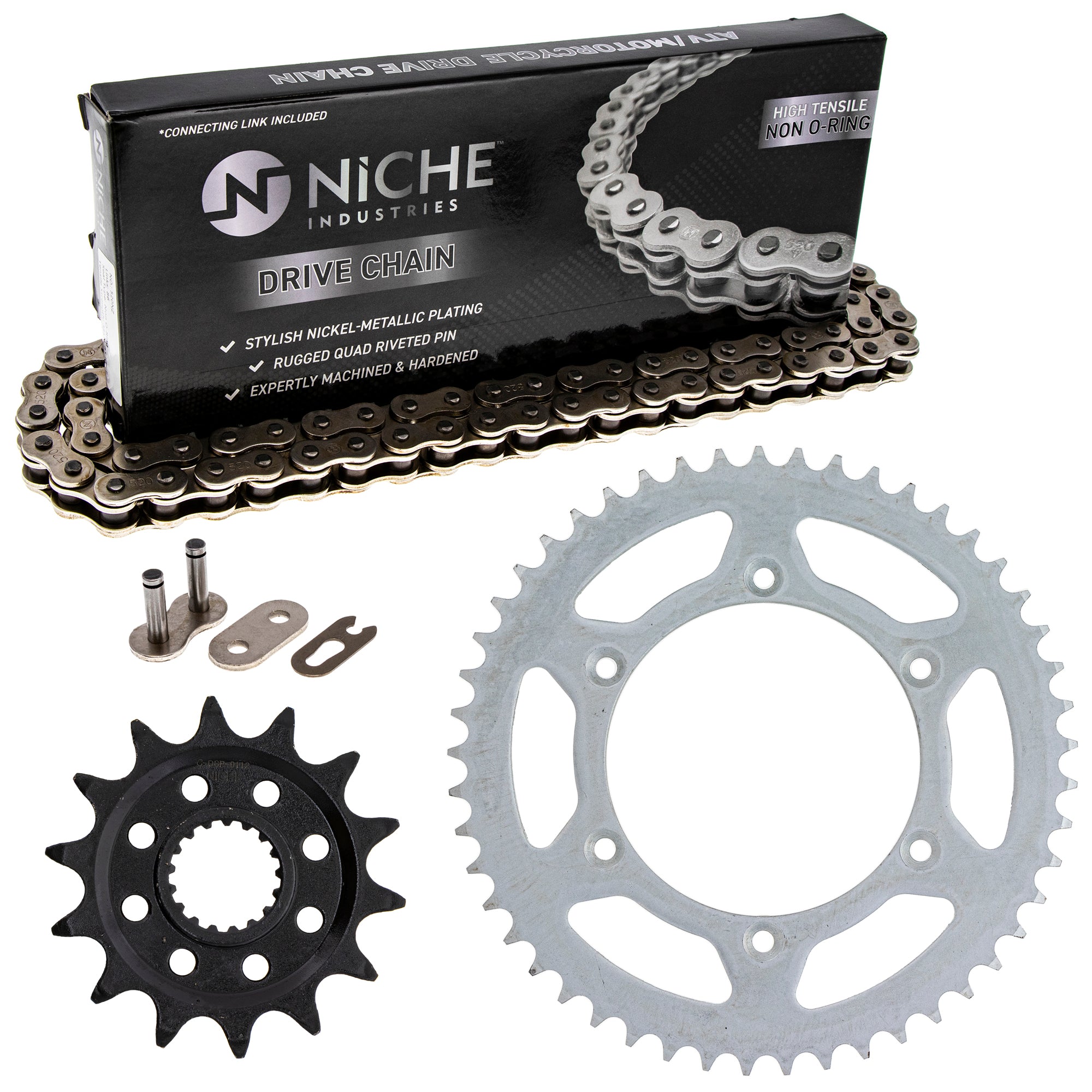 Drive Sprockets & Chain Kit for zOTHER Suzuki JT Sprocket RMZ450 64511-28E00 64511-00B01 NICHE MK1003682