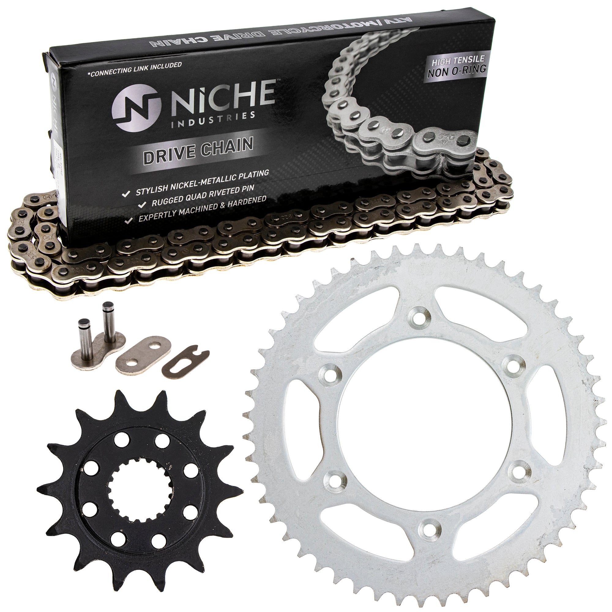 Drive Sprockets & Chain Kit for zOTHER JT Sprocket Honda CR500R CR250R 41204-MKE-A10 NICHE MK1003685