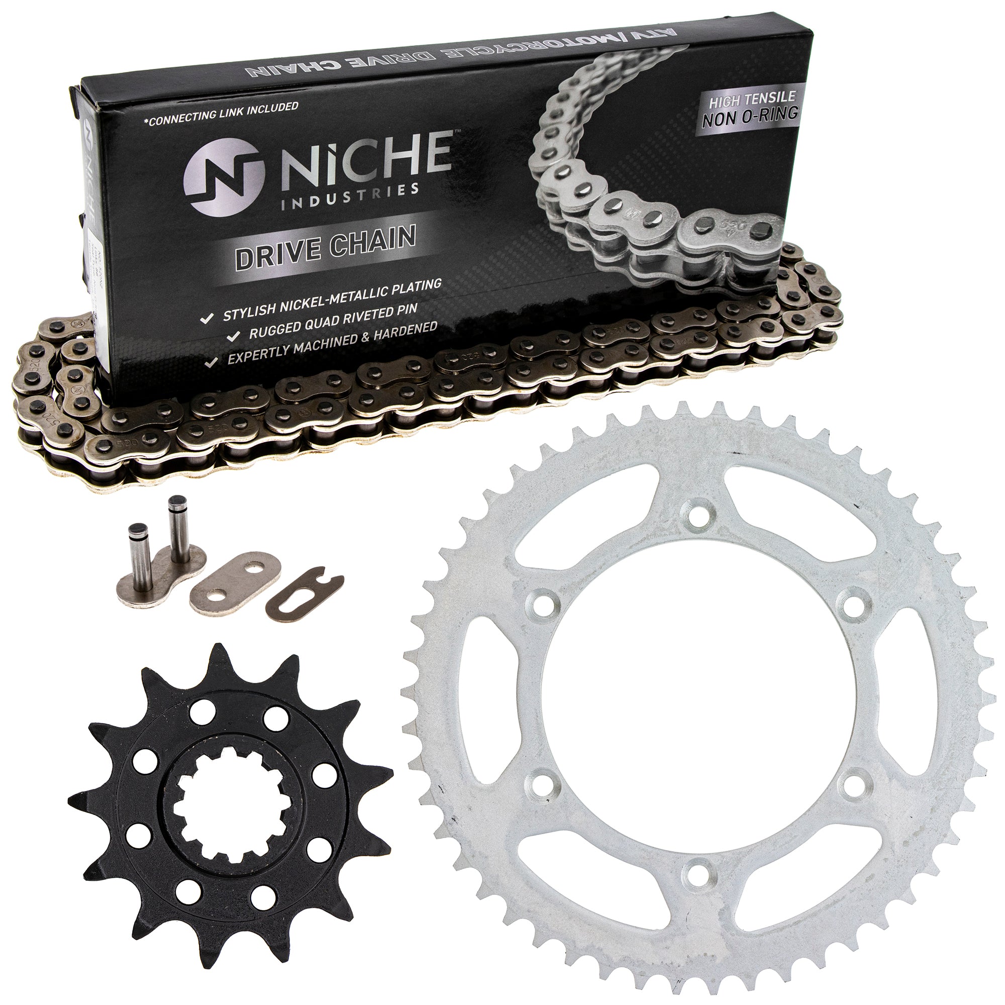 Drive Sprockets & Chain Kit for zOTHER Suzuki JT Sprocket TE250 40530-MEN-A31 NICHE MK1003686