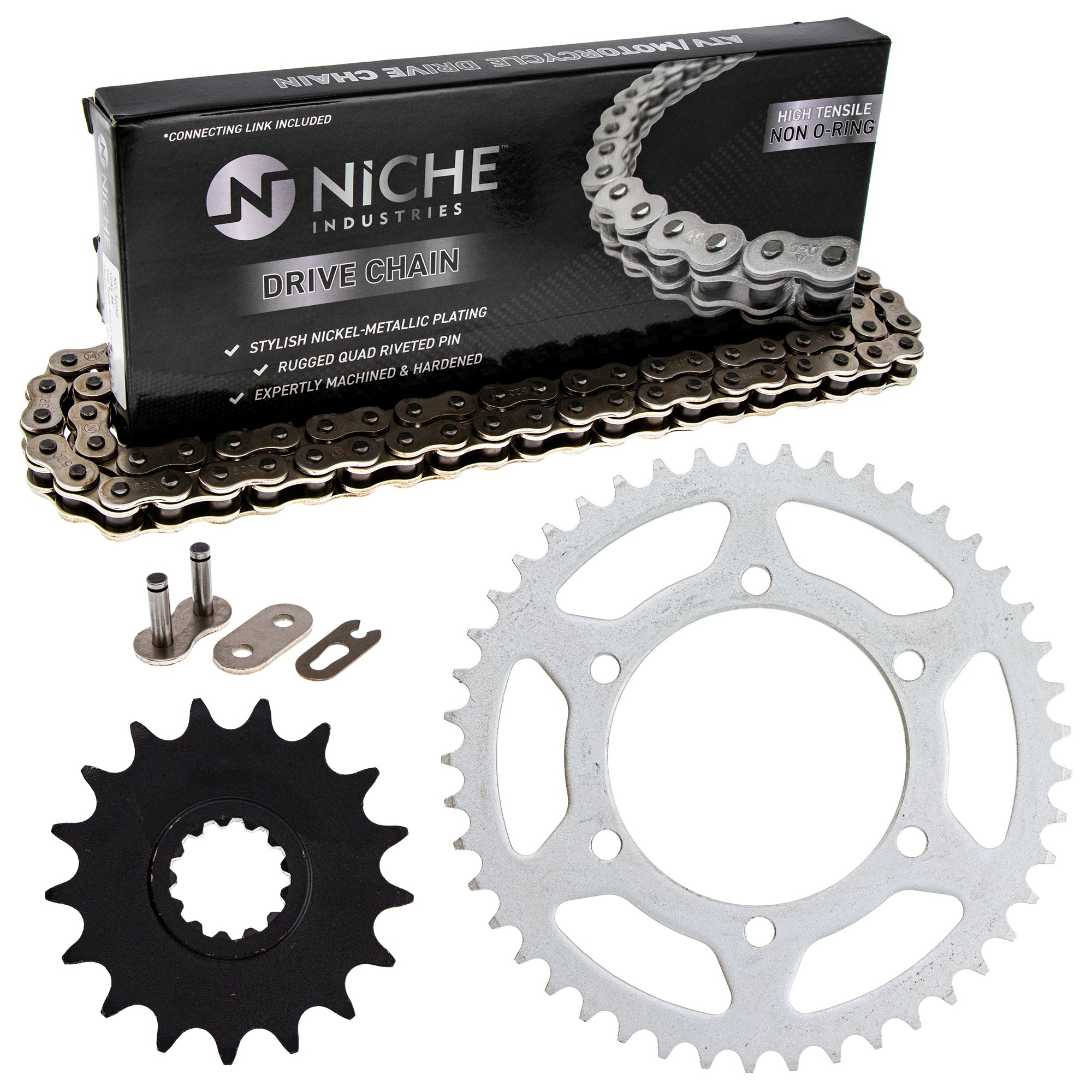 Drive Sprockets & Chain Kit for Yamaha YZF 3CV-17460-00-00 9Y581-92115-00 NICHE MK1003688