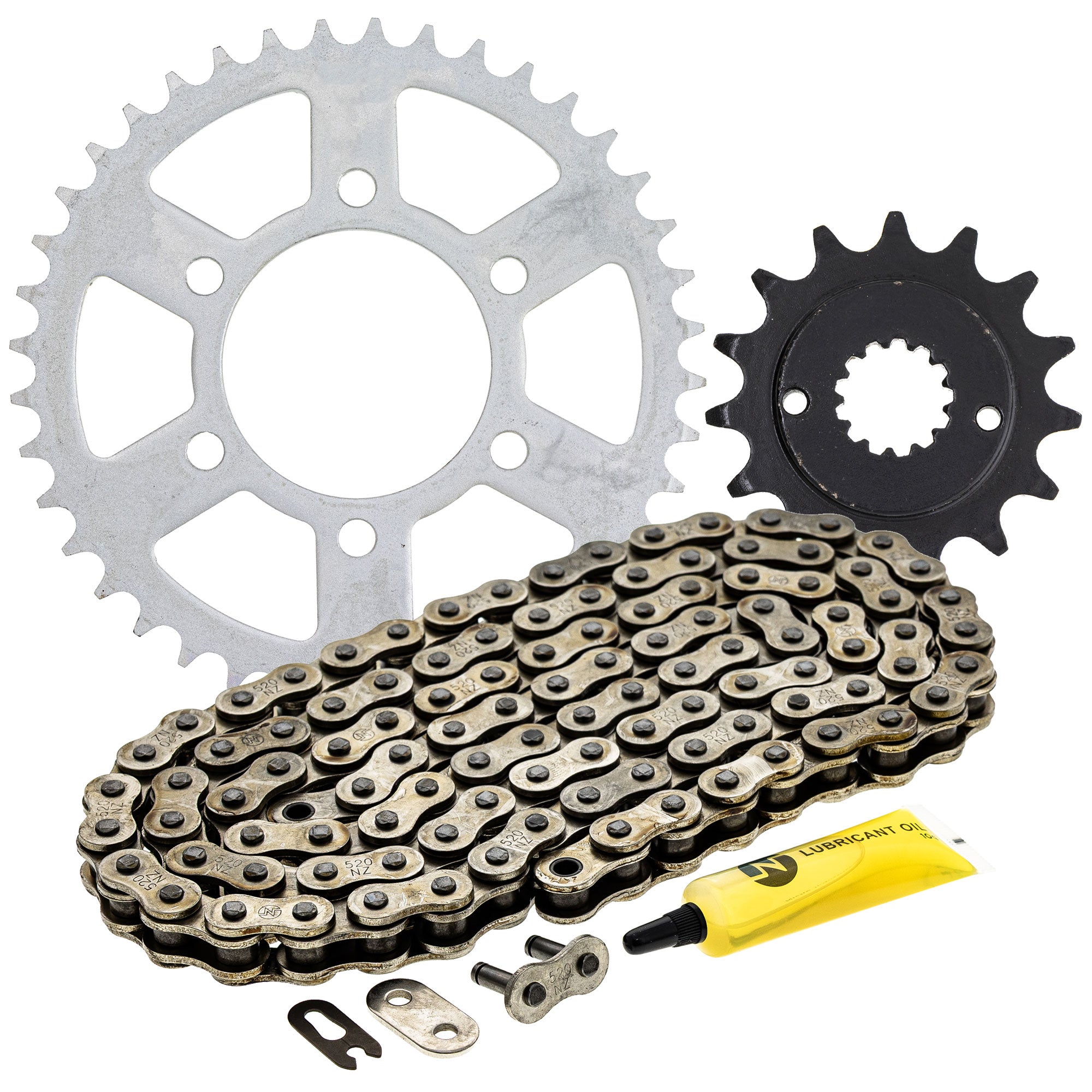 Drive Sprockets & Chain Kit for Kawasaki Ninja 42041-1556 92057-1400 92057-0136 92057-0117 NICHE MK1003704
