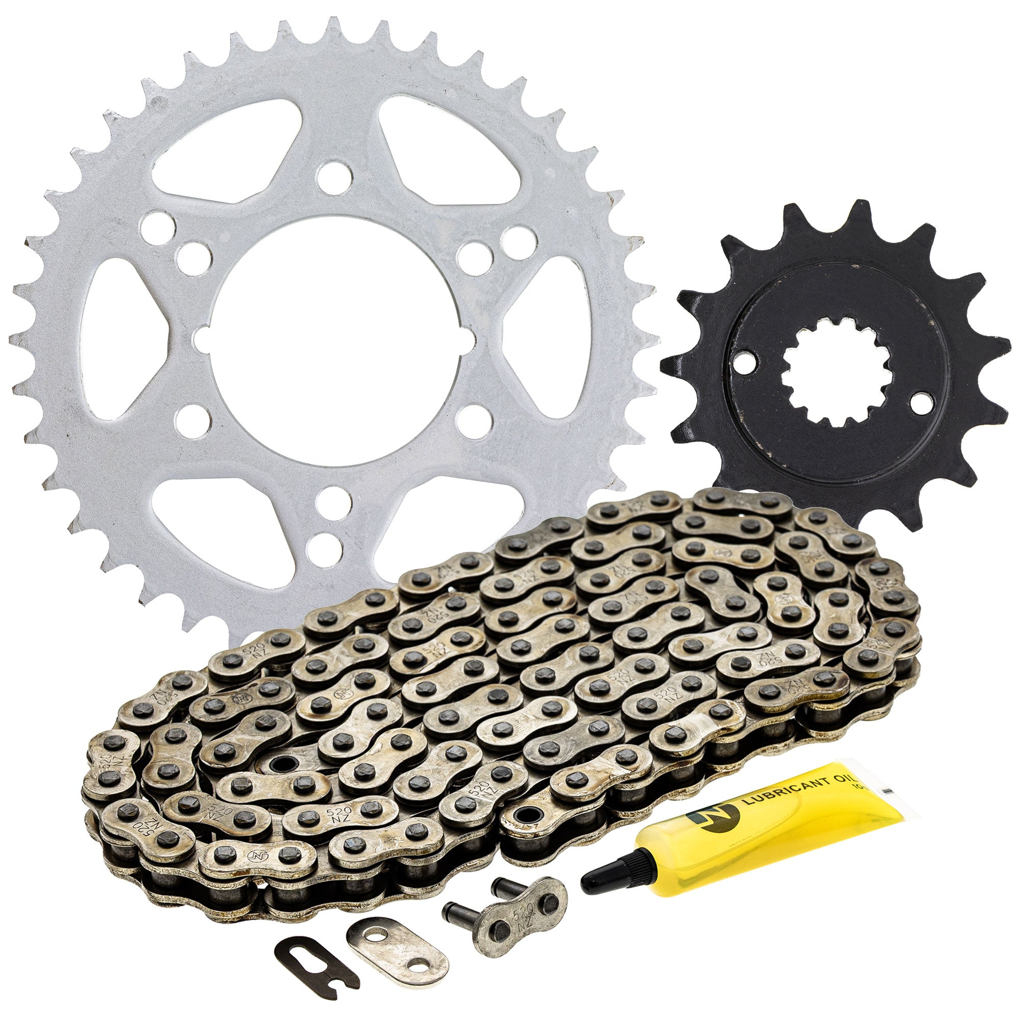 Drive Sprockets & Chain Kit for Kawasaki Ninja 42041-1556 92057-1400 92057-0136 92057-0117 NICHE MK1003705