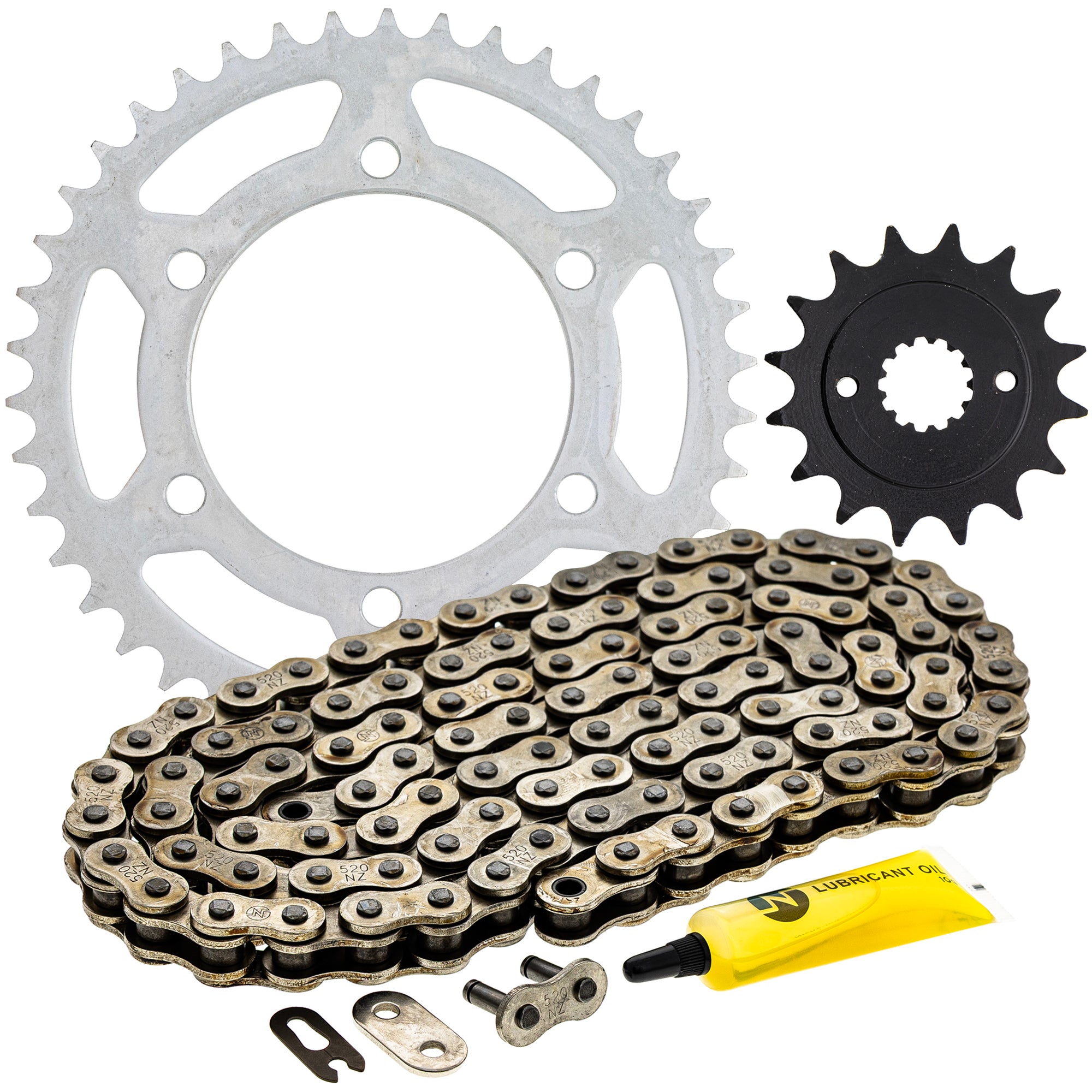 Drive Sprockets & Chain Kit for Kawasaki YZ250 XR400R XR250R XR200R 13144-1085 92057-0117 NICHE MK1003718